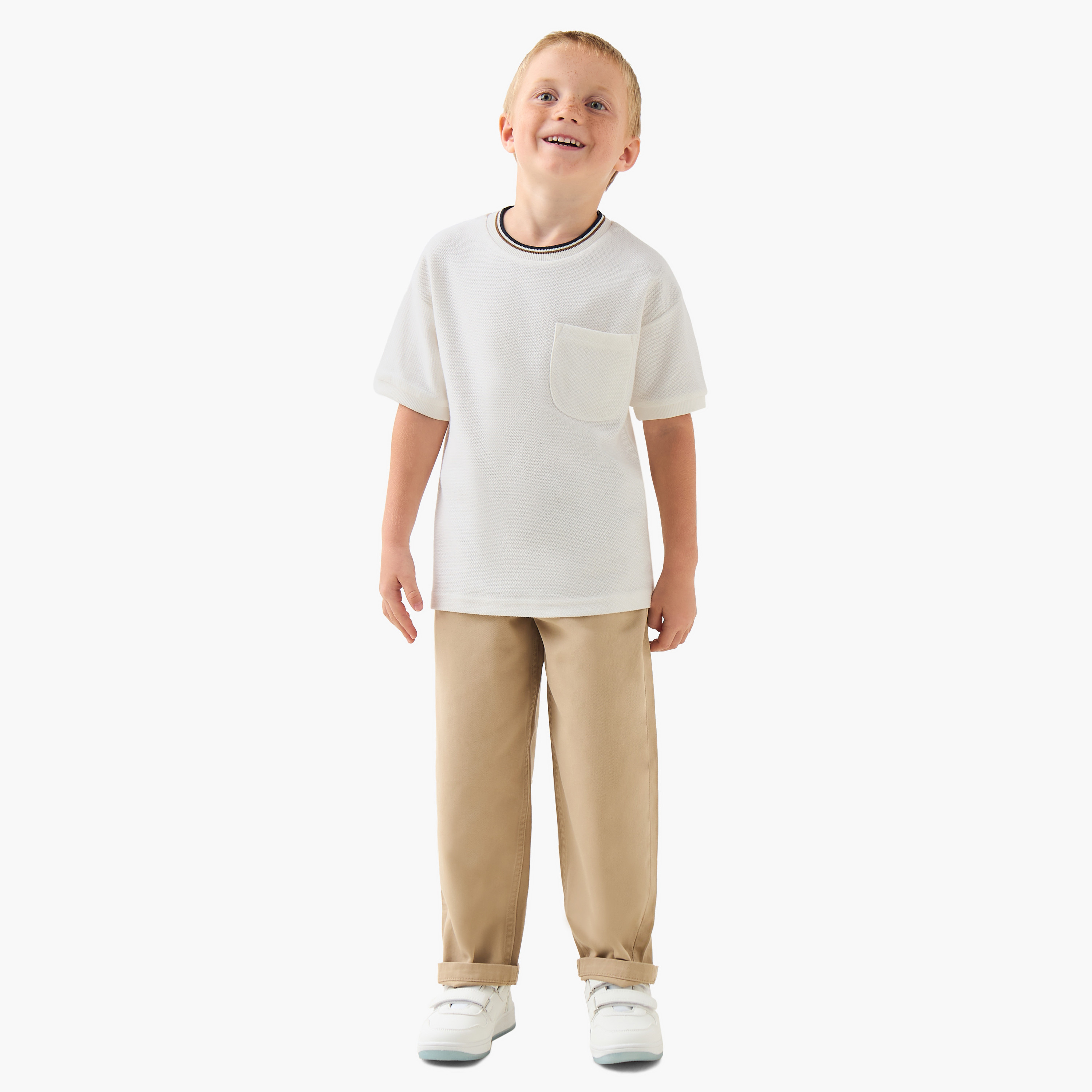 Juniors Crew Neck Short Sleeves T-shirt with Pocket-boys-clothing-tshirtsandpolos-image-4