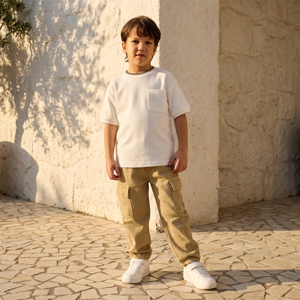 Juniors Crew Neck Short Sleeves T-shirt with Pocket-boys-clothing-tshirtsandpolos-image-2