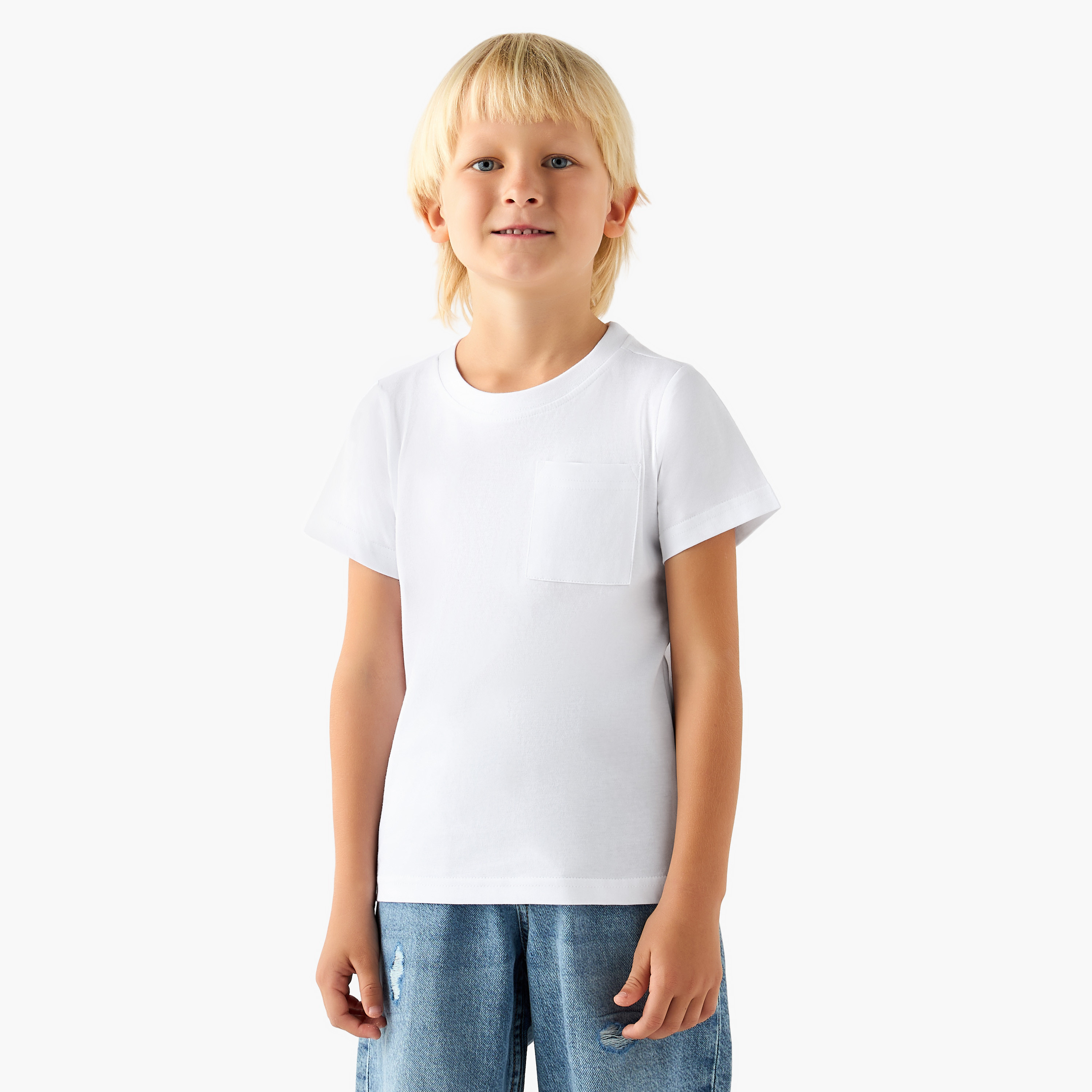 Pack of 2 Juniors Crew Neck Short Sleeves T-shirt with Assorted Design-boys-clothing-tshirtsandpolos-image-3