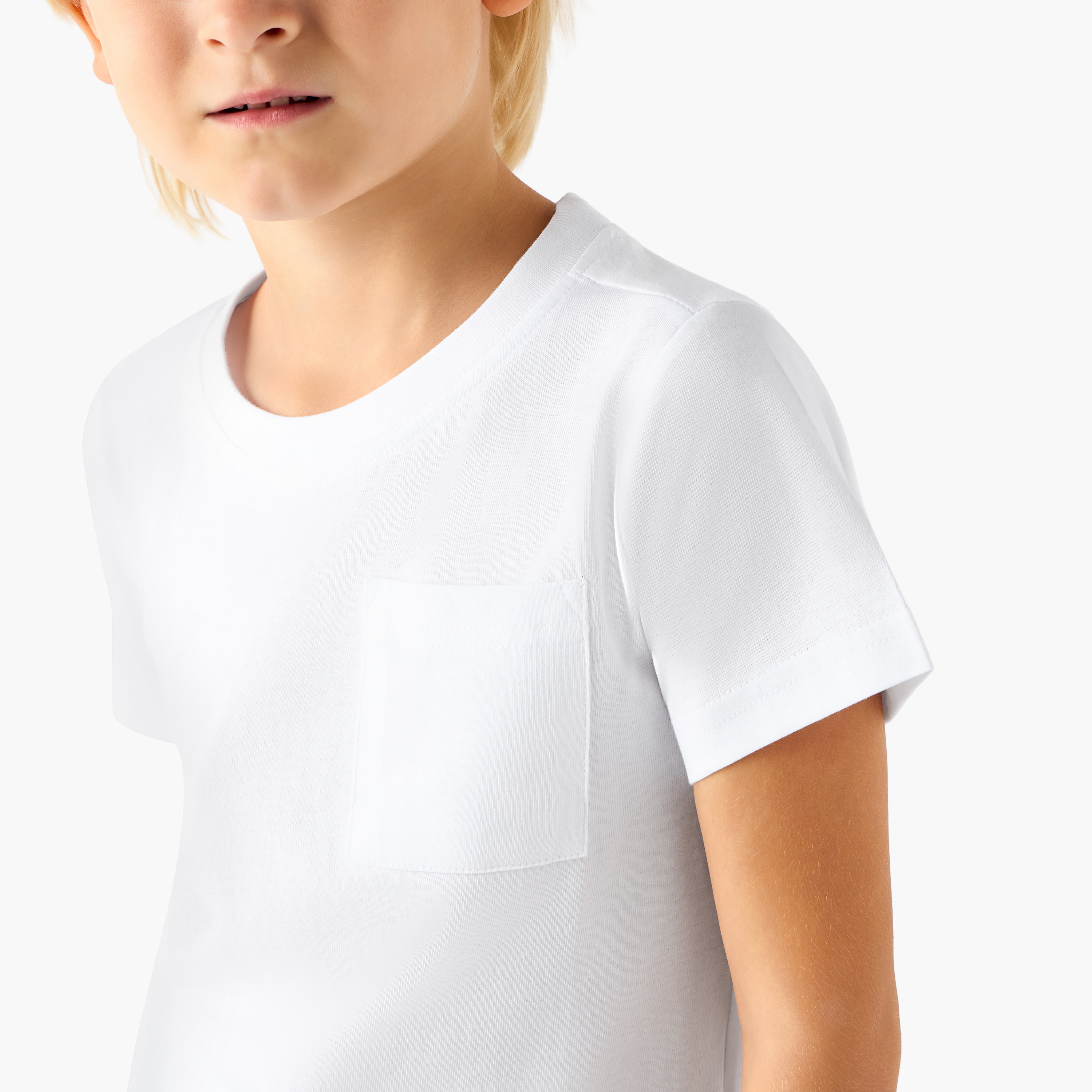 Pack of 2 Juniors Crew Neck Short Sleeves T-shirt with Assorted Design-boys-clothing-tshirtsandpolos-image-5