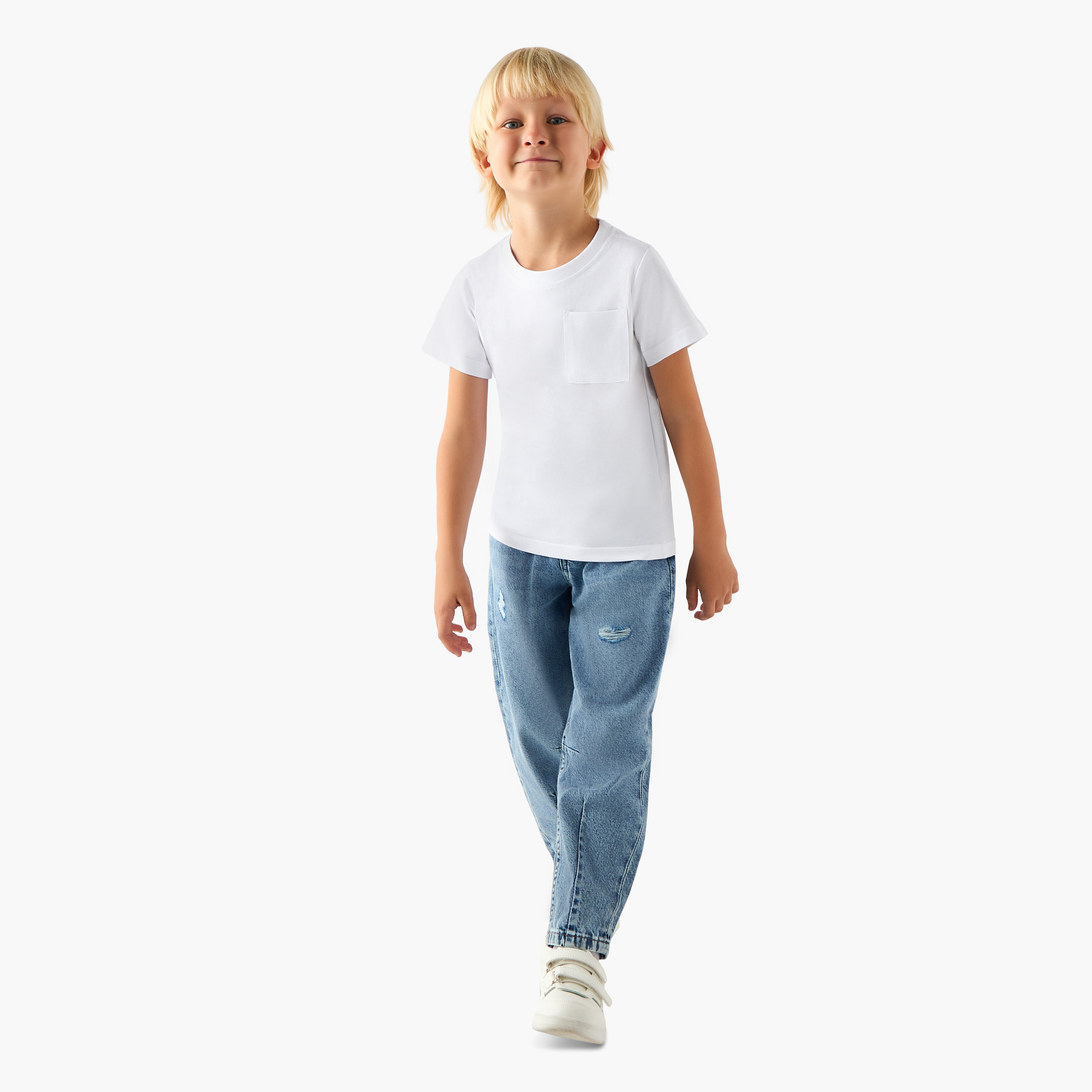 Pack of 2 Juniors Crew Neck Short Sleeves T-shirt with Assorted Design-boys-clothing-tshirtsandpolos-image-7