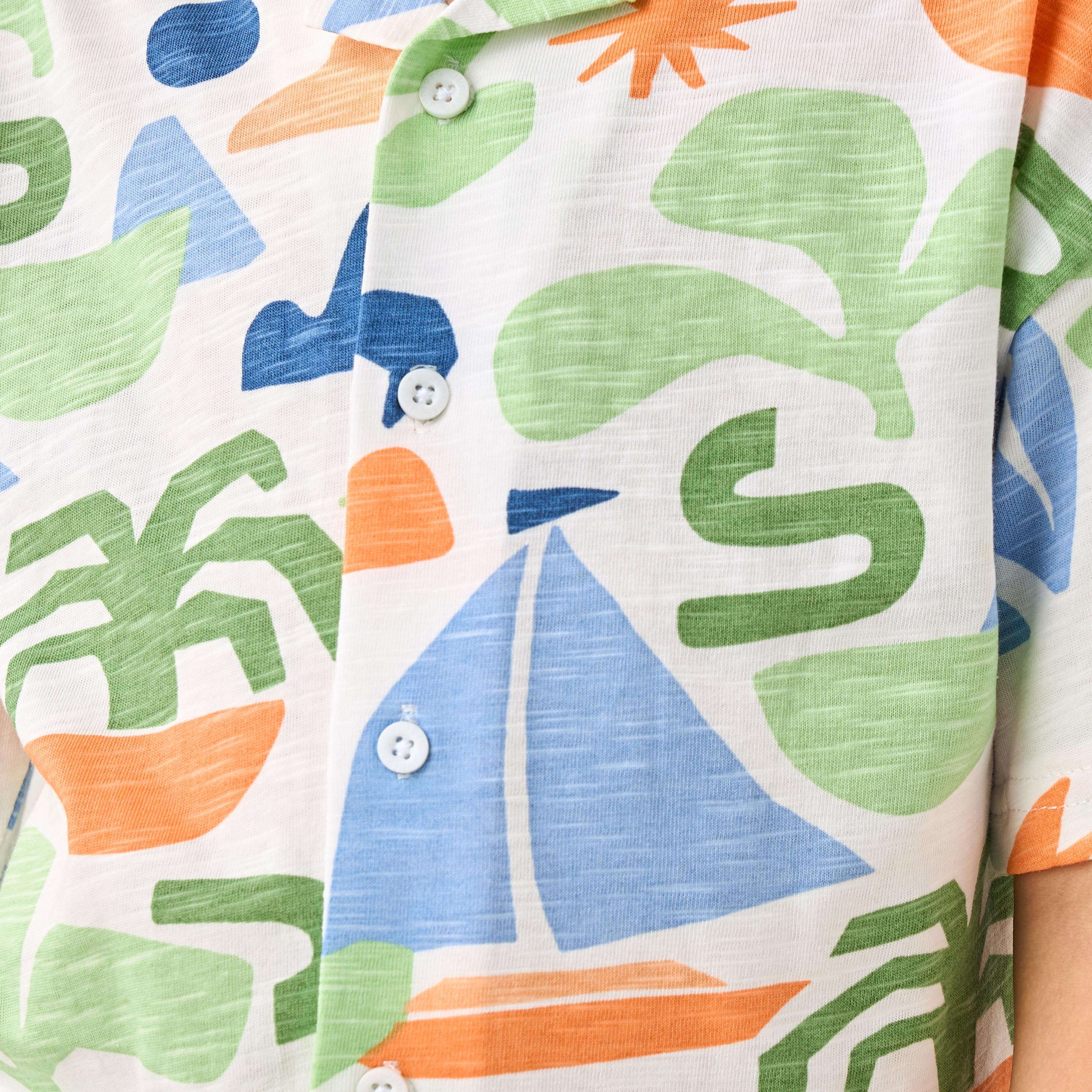 Juniors Short Sleeves Shirt with Print-boys-clothing-shirts-image-5