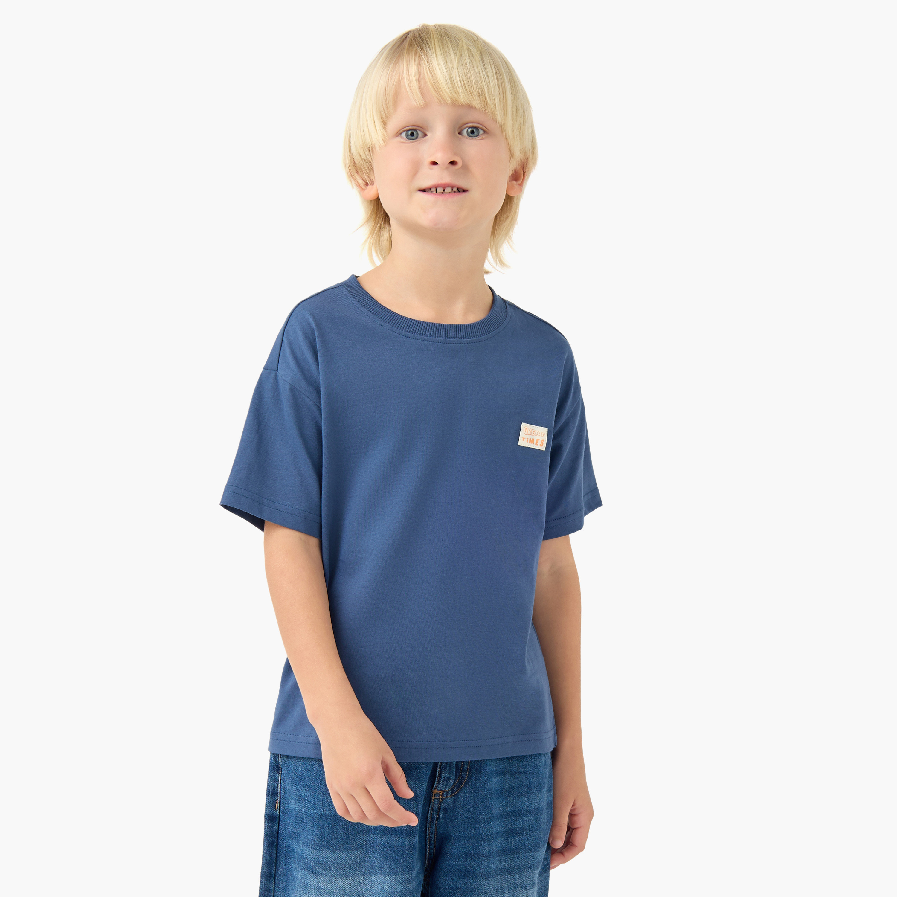 Pack of 2 Juniors Short Sleeve T-shirt with Print-boys-clothing-tshirtsandpolos-image-7