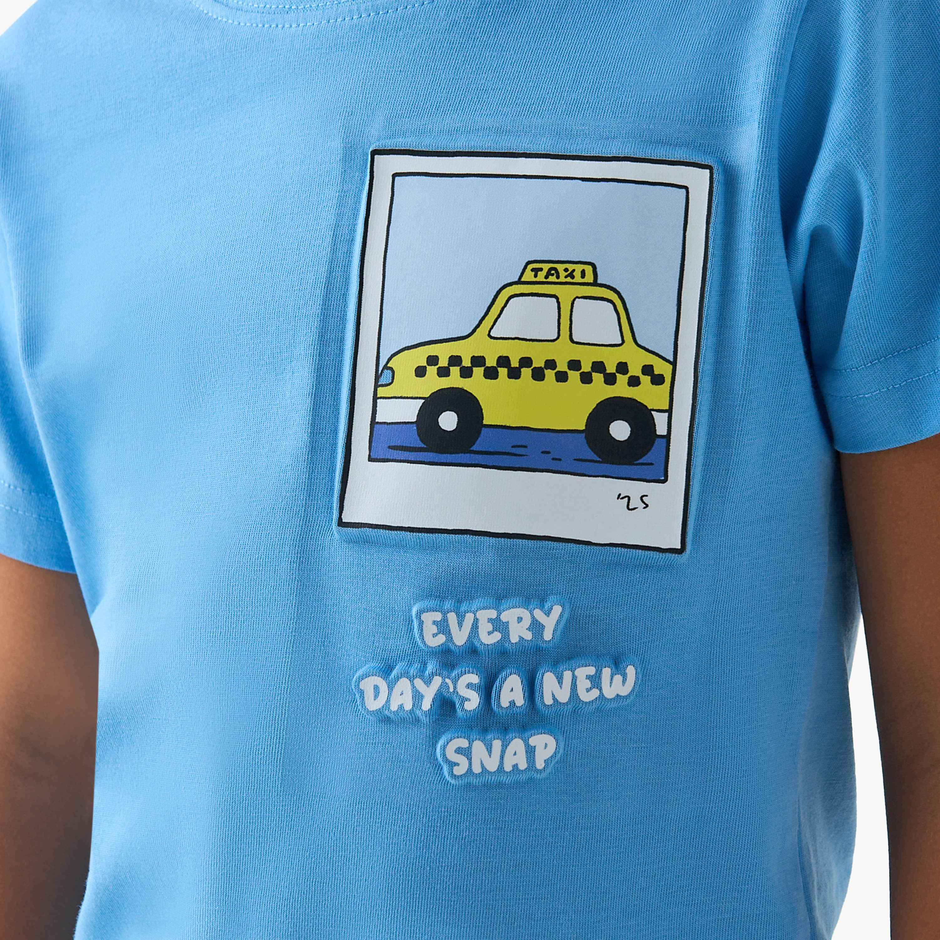 Pack of 2 Juniors Crew Neck Short Sleeves T-shirt with Graphic Print-boys-clothing-tshirtsandpolos-image-6