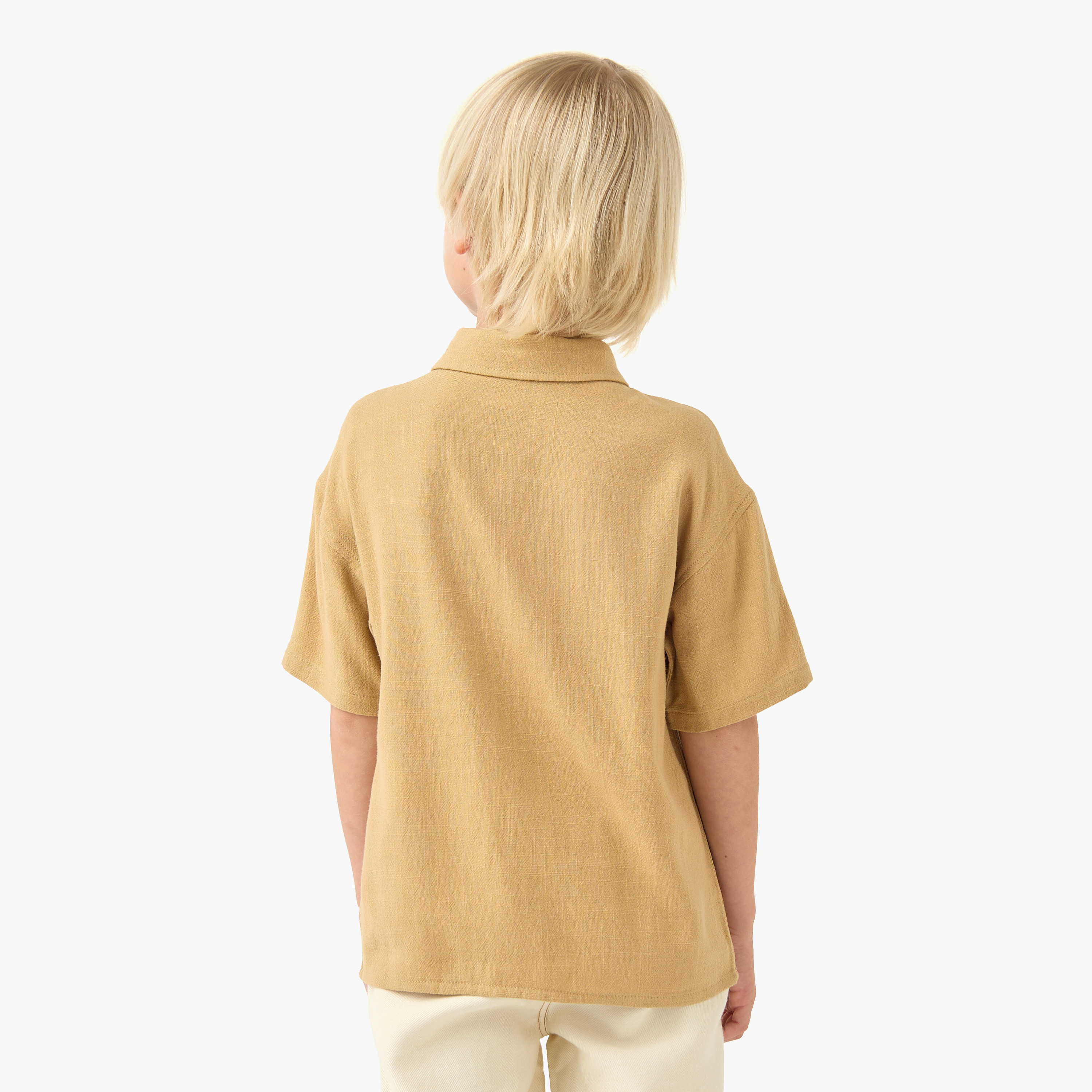 Eligo Short Sleeves Shirt with Embroidery-boys-clothing-shirts-image-3