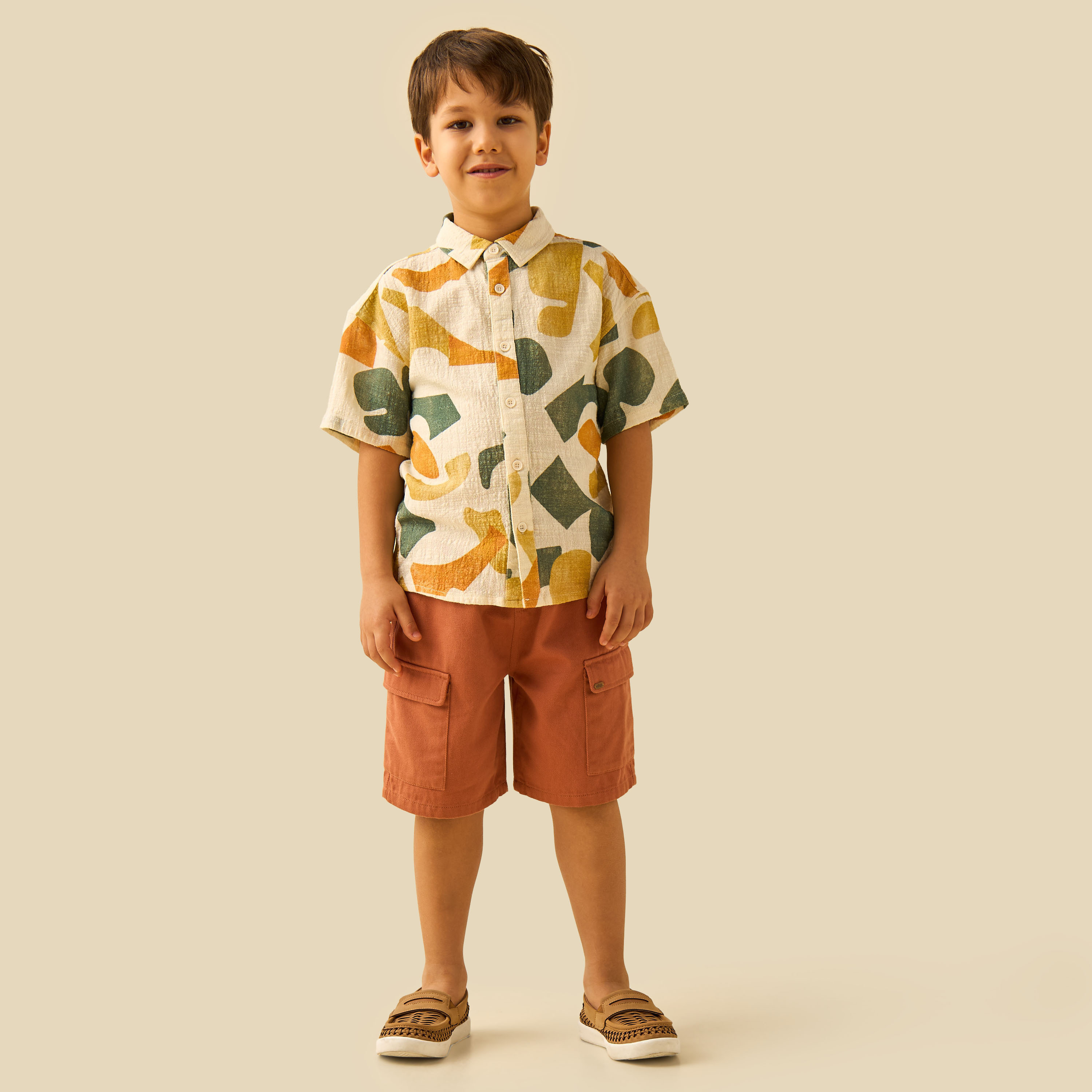 Juniors Short Sleeves Shirt with Print-boys-clothing-shirts-image-2