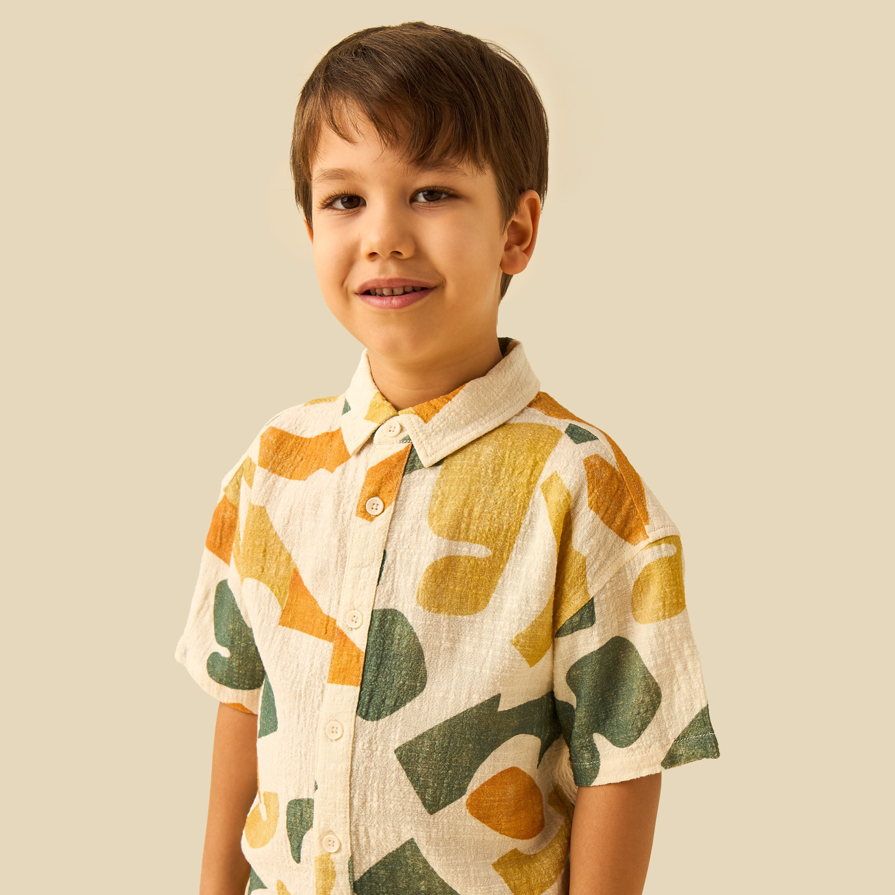 Juniors Short Sleeves Shirt with Print-boys-clothing-shirts-image-4