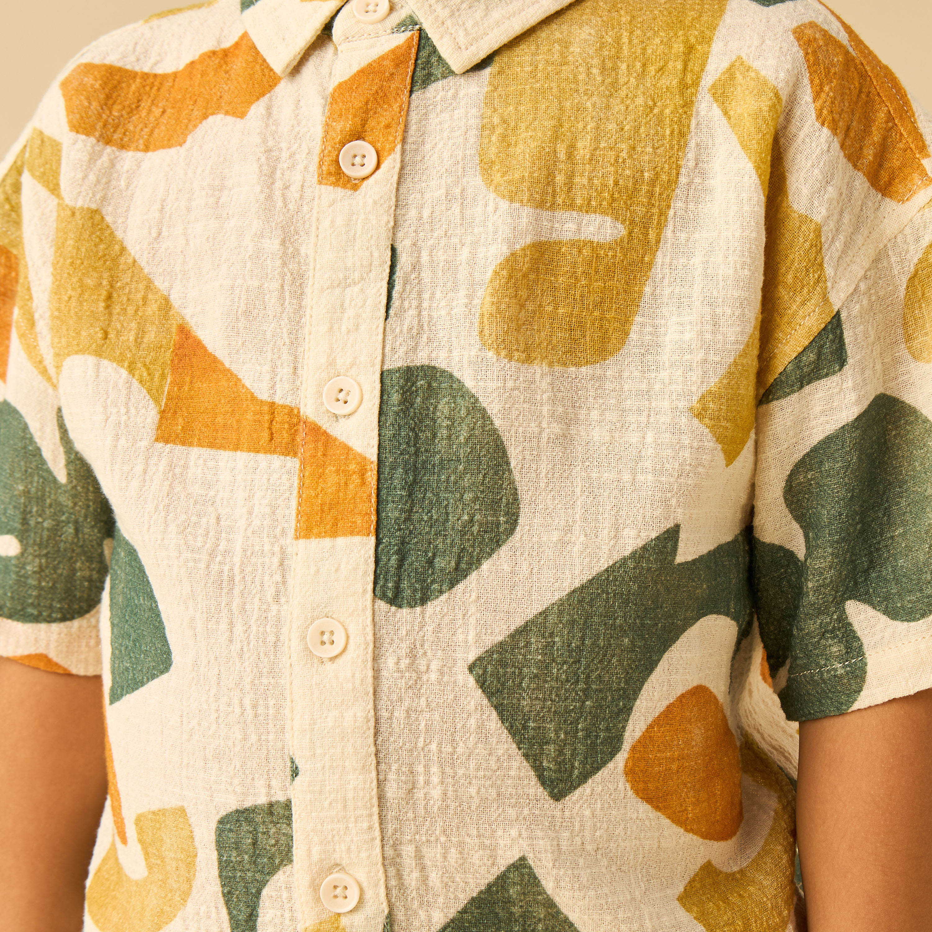 Juniors Short Sleeves Shirt with Print-boys-clothing-shirts-image-5