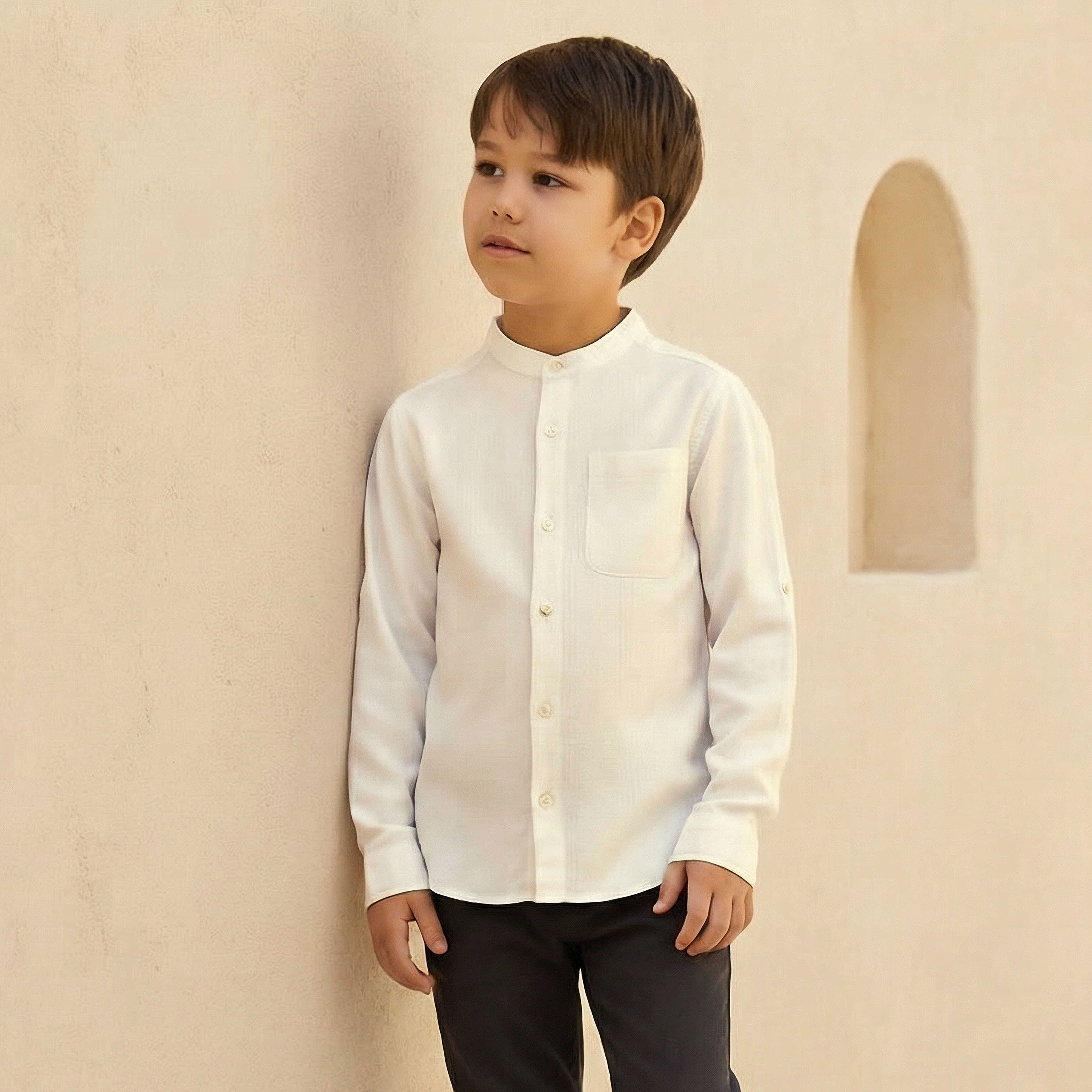 Juniors Long Sleeves Shirt with Pockets-boys-clothing-shirts-image-1