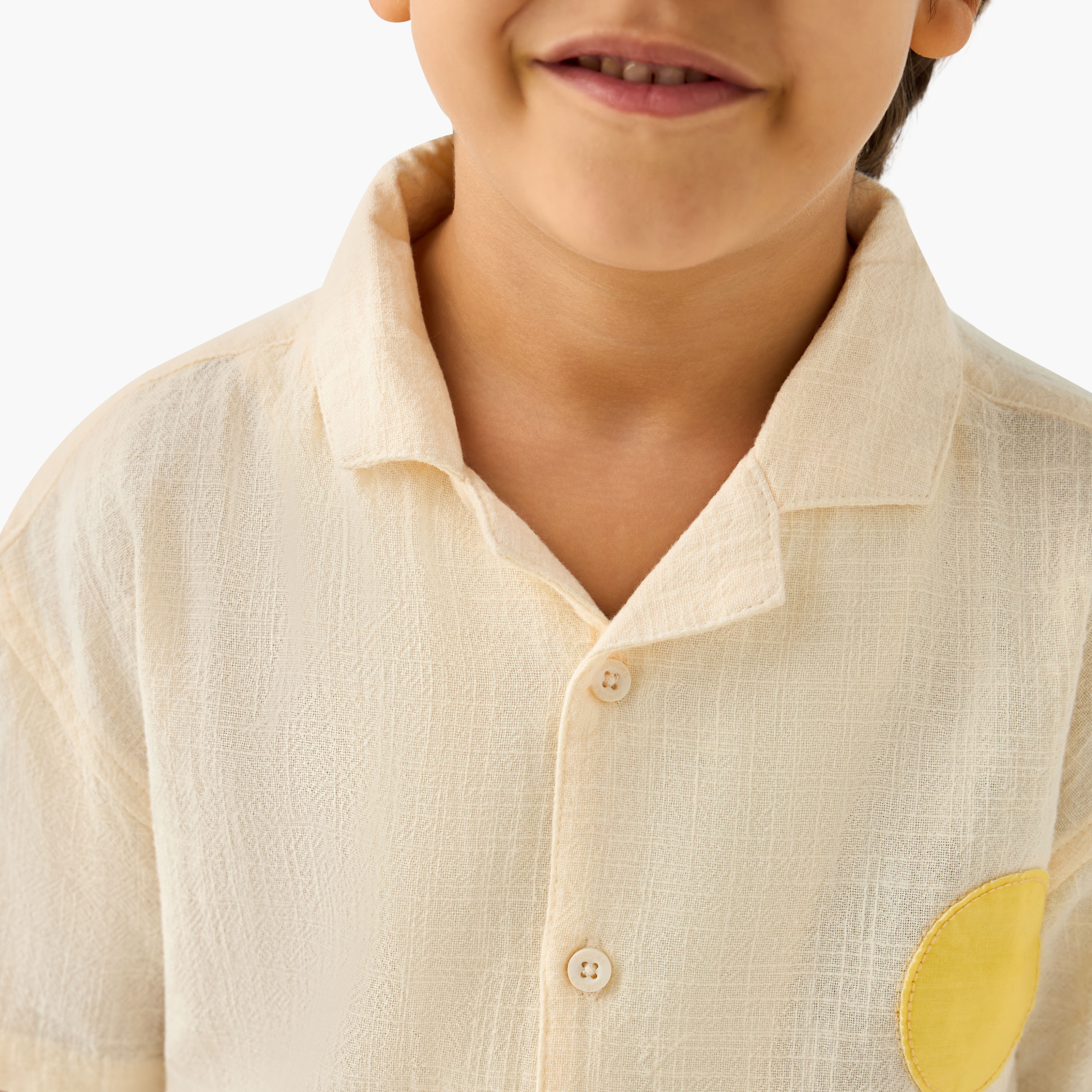 Juniors Short Sleeve Shirt with Applique-boys-clothing-shirts-image-5