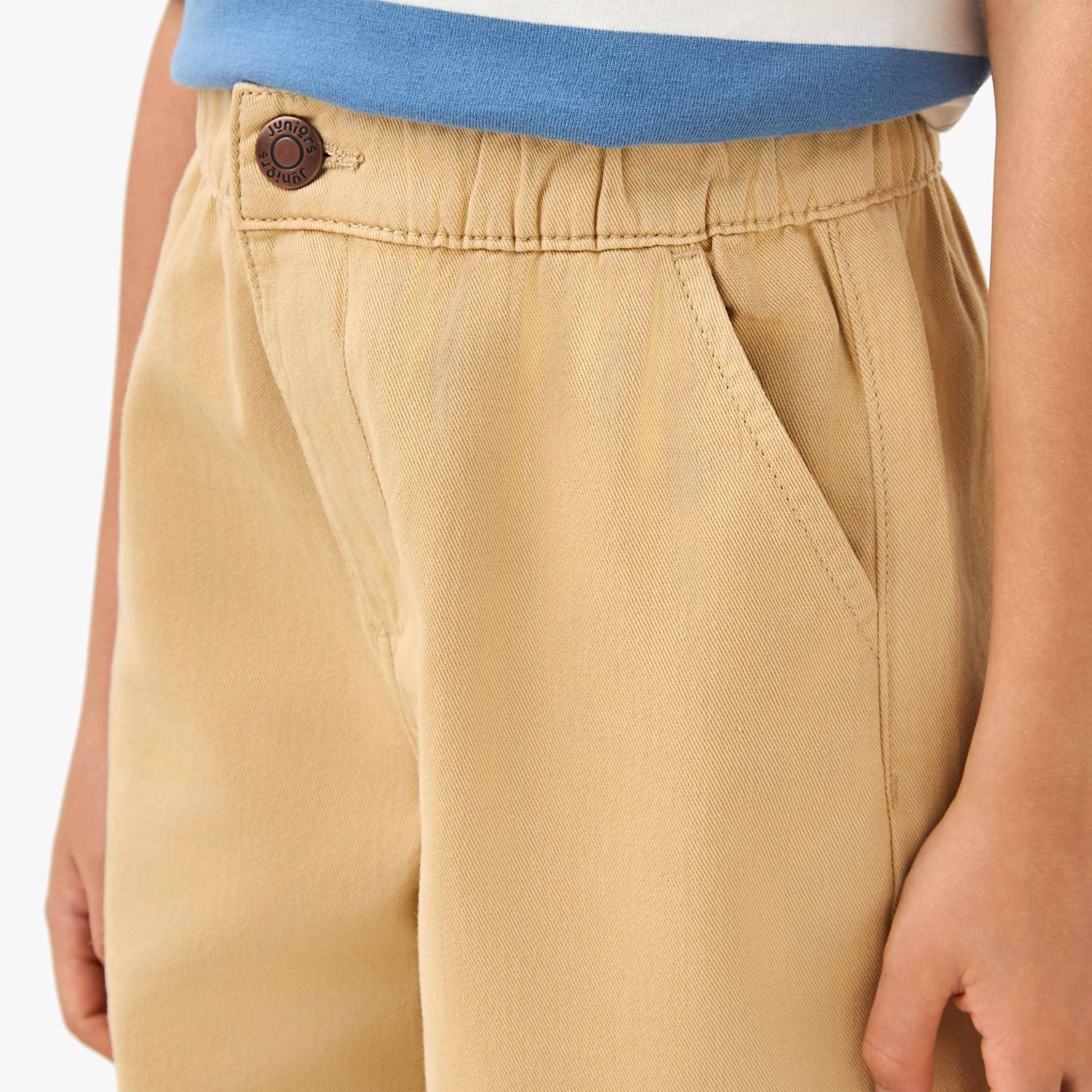 Juniors Elasticated Waist Cargo Joggers-boys-clothing-bottoms-joggersandtrackpants-image-4