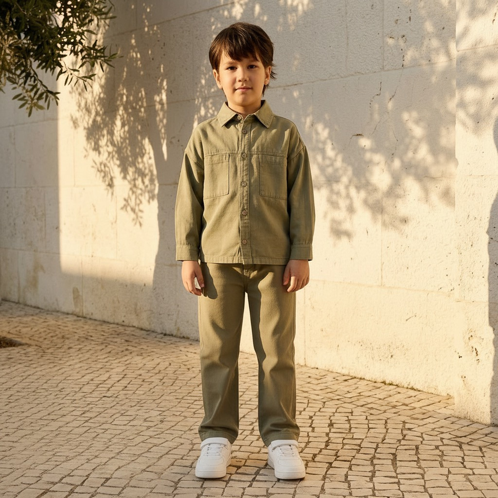 Juniors Loose Fit Trousers with Elasticated Waist-boys-clothing-bottoms-trousers-image-2