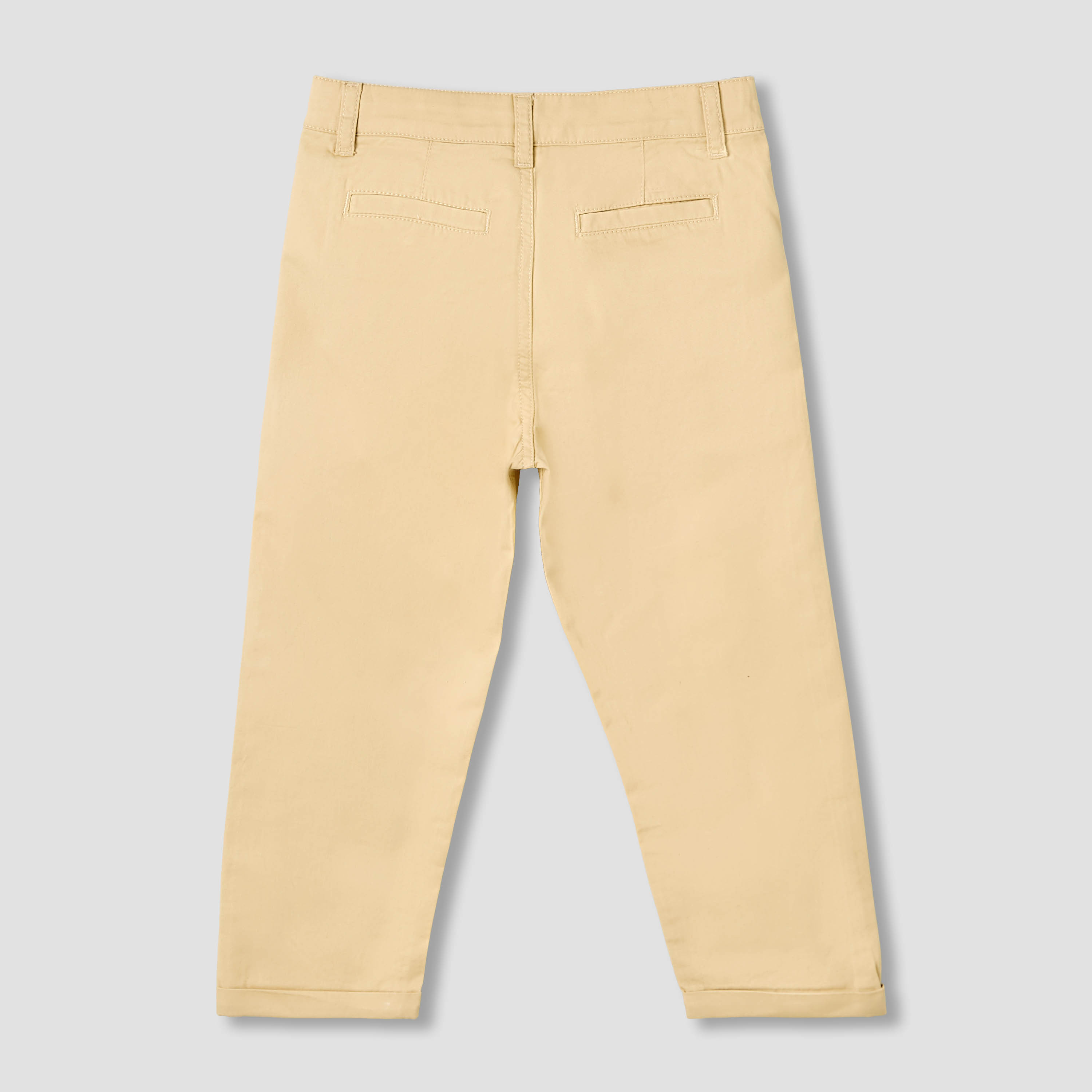 Juniors Button Waist Trousers with Pockets-boys-clothing-bottoms-trousers-image-3