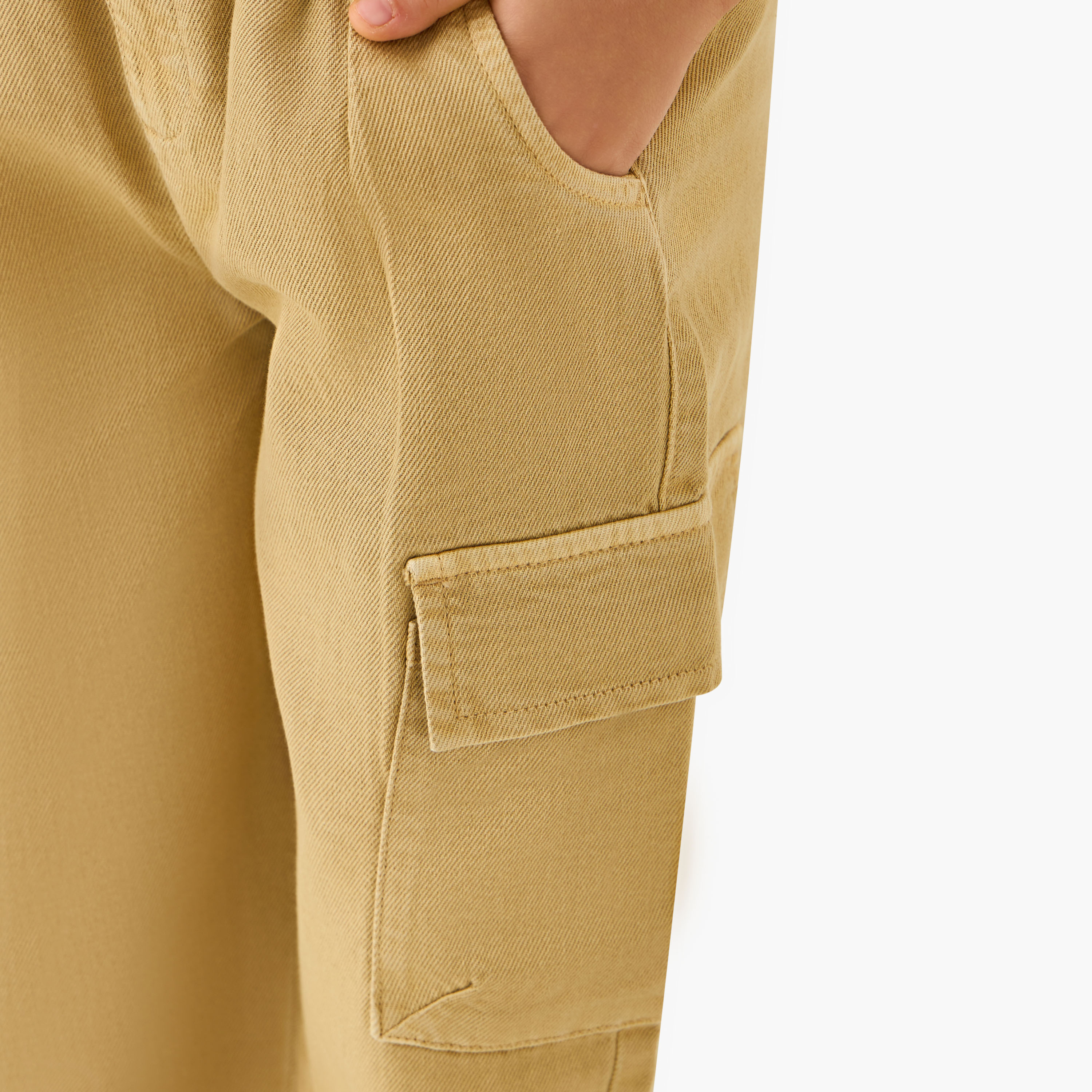 Juniors Trousers with Pockets, Buttoned Waist-boys-clothing-bottoms-trousers-image-6