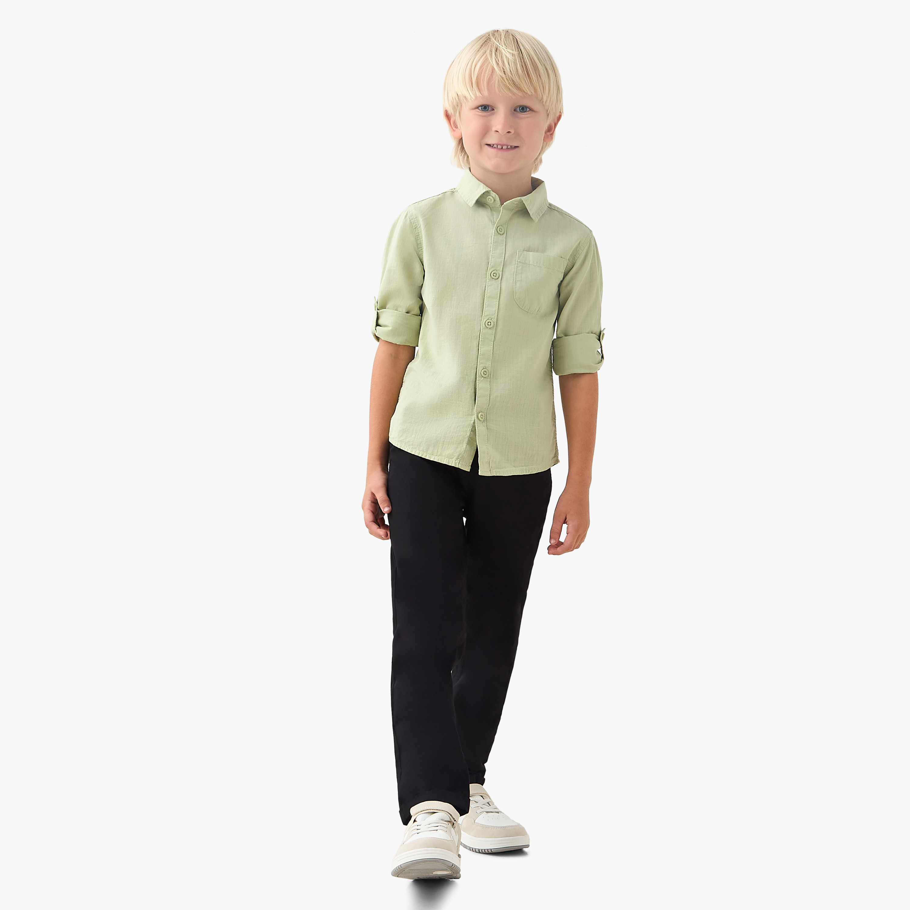 Juniors Regular Fit Trousers with Pockets-boys-clothing-bottoms-trousers-image-2