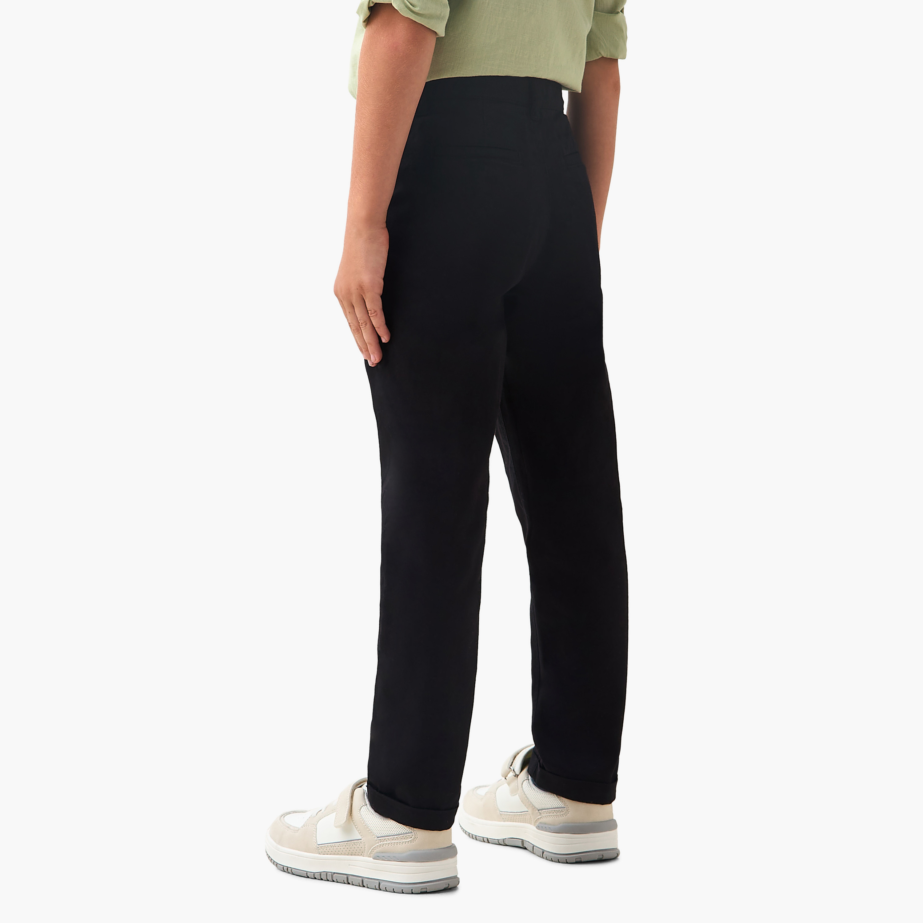 Juniors Regular Fit Trousers with Pockets-boys-clothing-bottoms-trousers-image-3