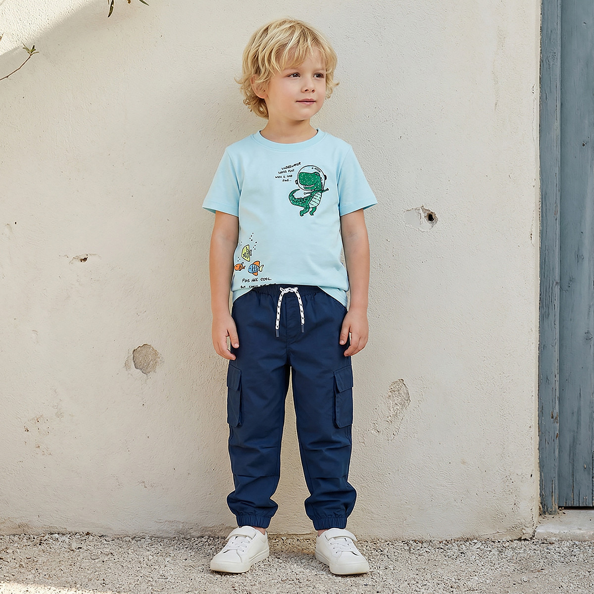 Juniors Trousers with Pockets, Drawstring Waist-boys-clothing-bottoms-trousers-image-2