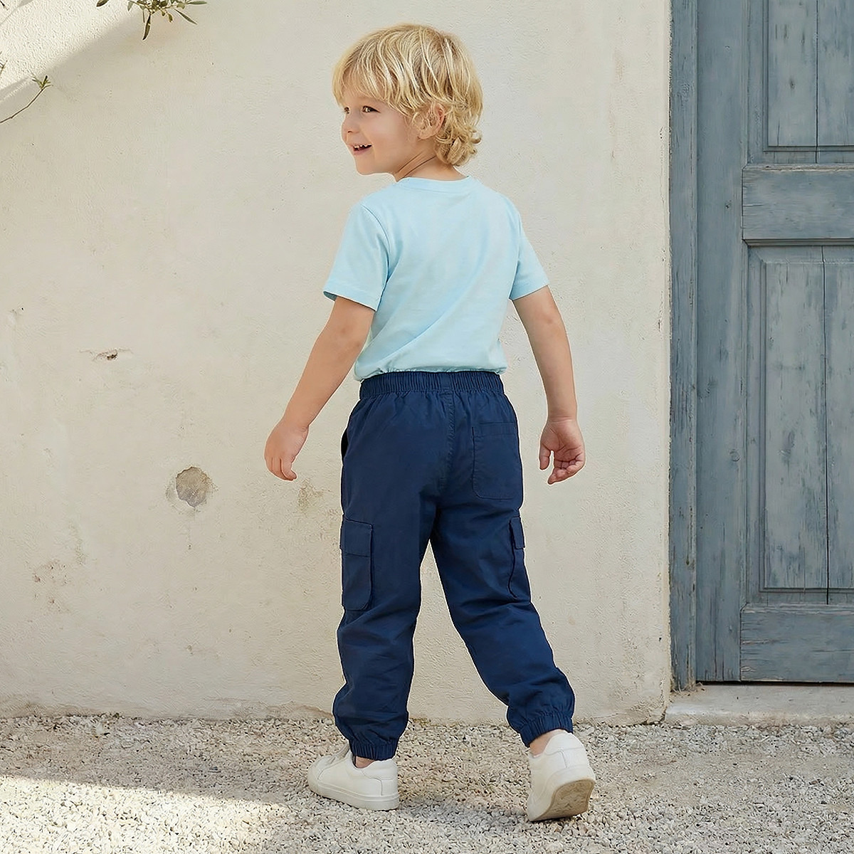 Juniors Trousers with Pockets, Drawstring Waist-boys-clothing-bottoms-trousers-image-3