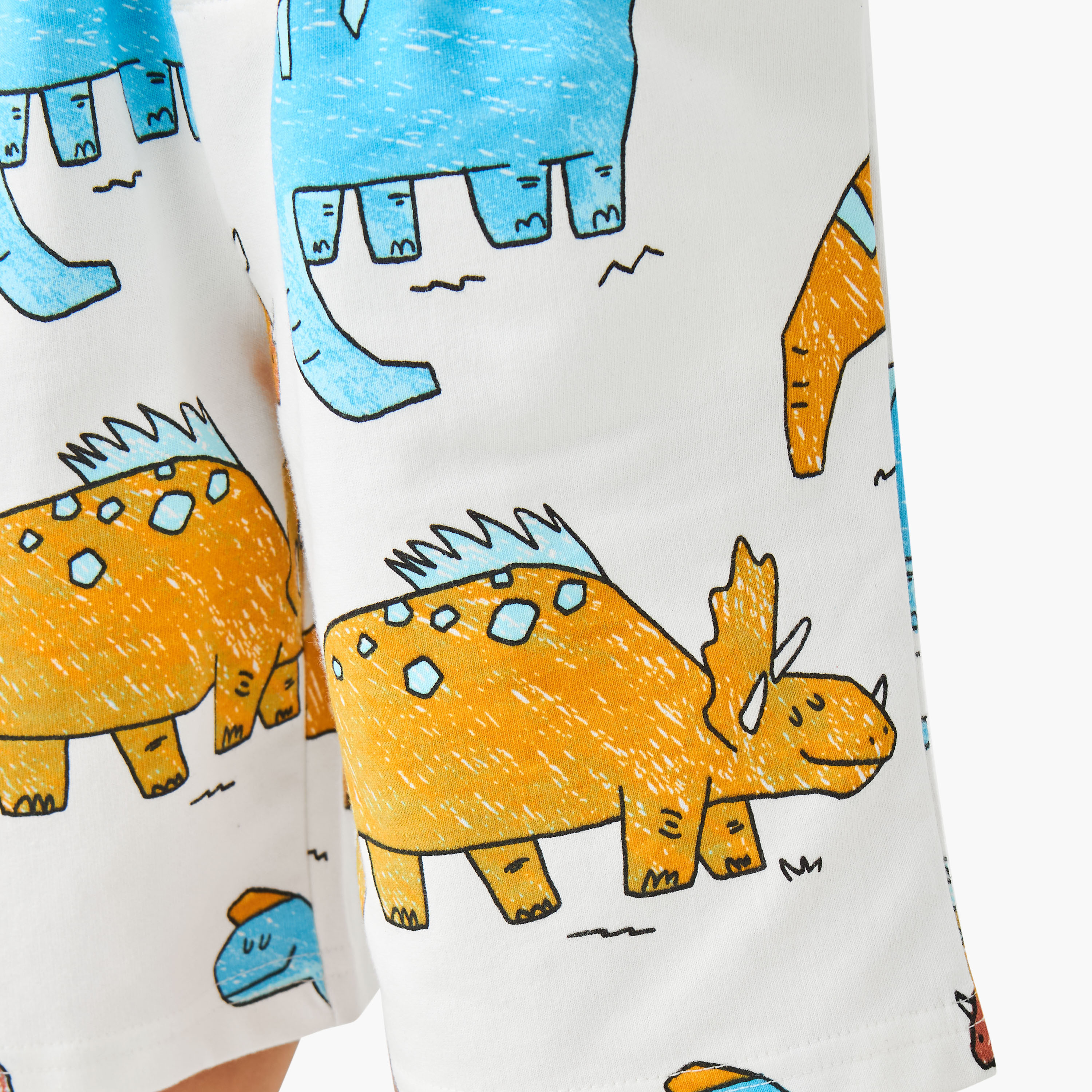 Juniors Drawstring Waist Shorts with Dinosaur Print-boys-clothing-bottoms-shorts-image-5