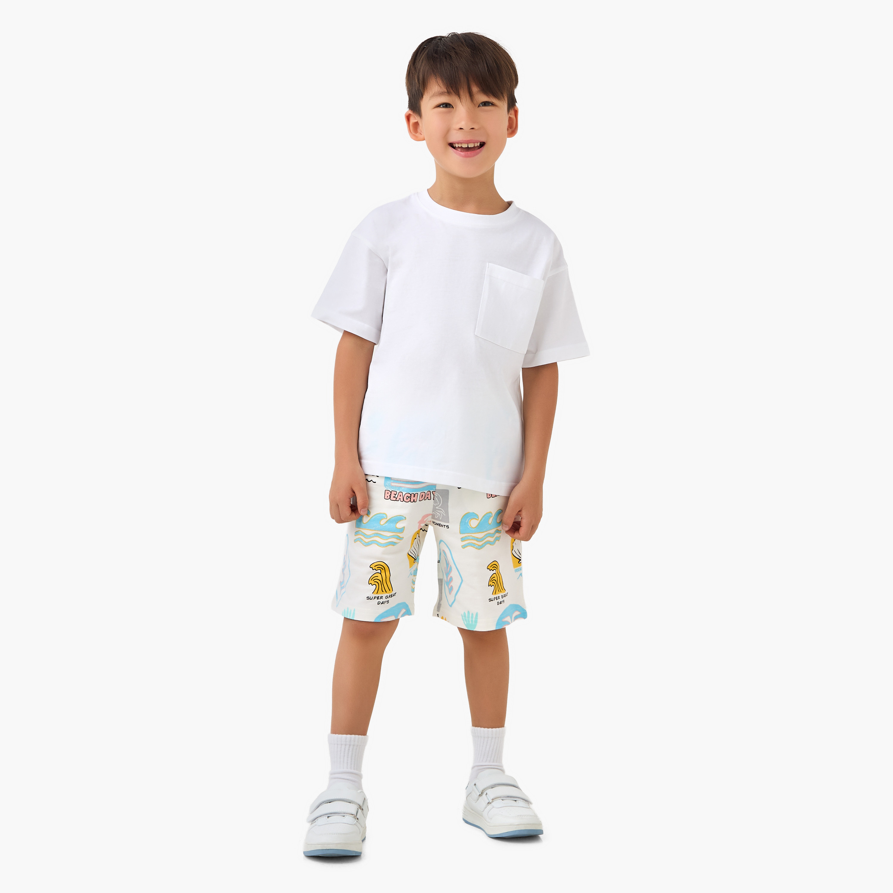 شورت برباط إغلاق وطبعات من جونيورز-boys-clothing-bottoms-shorts-image-4
