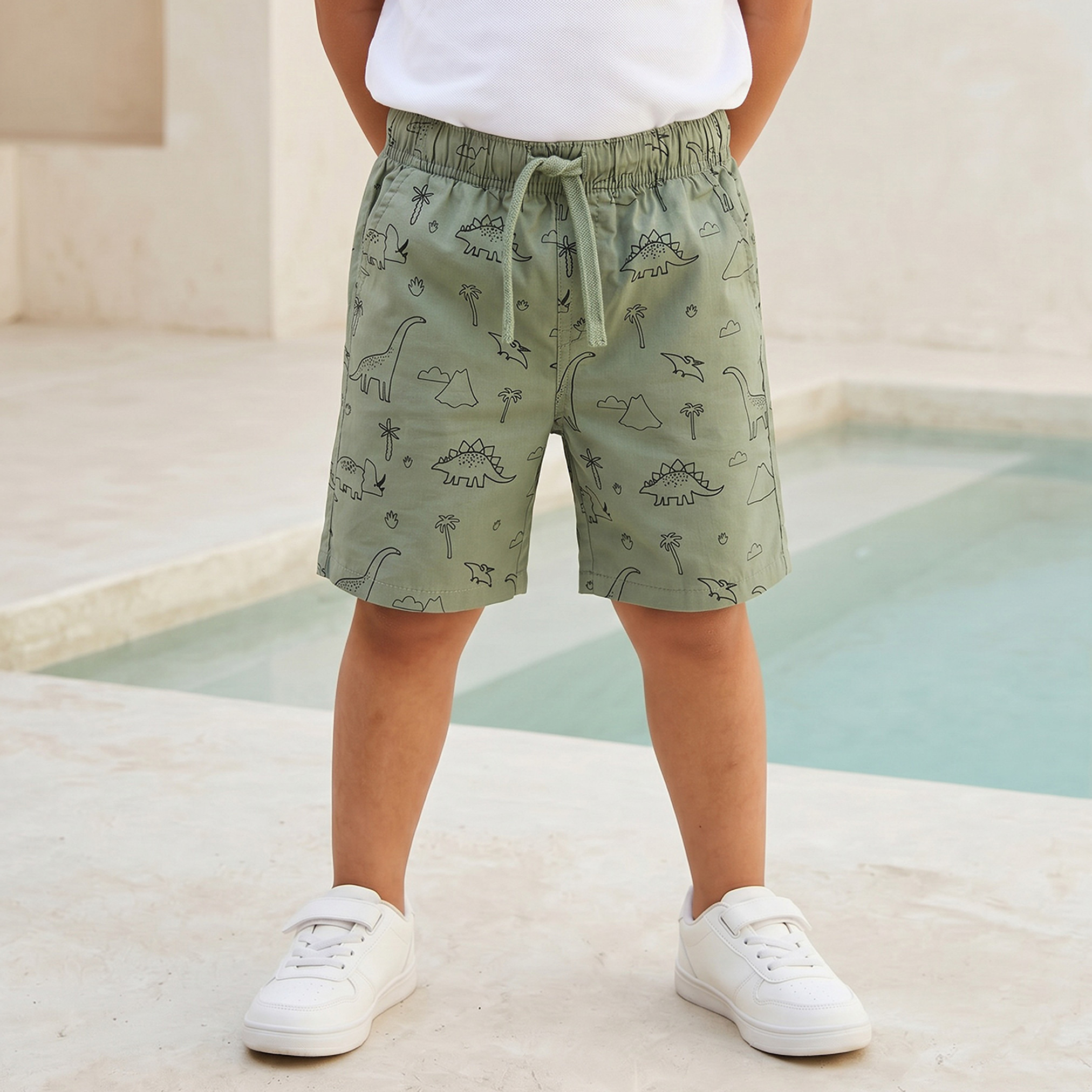 Pack of 2 Juniors Drawstring Waist Shorts with Pockets-boys-clothing-bottoms-shorts-image-1