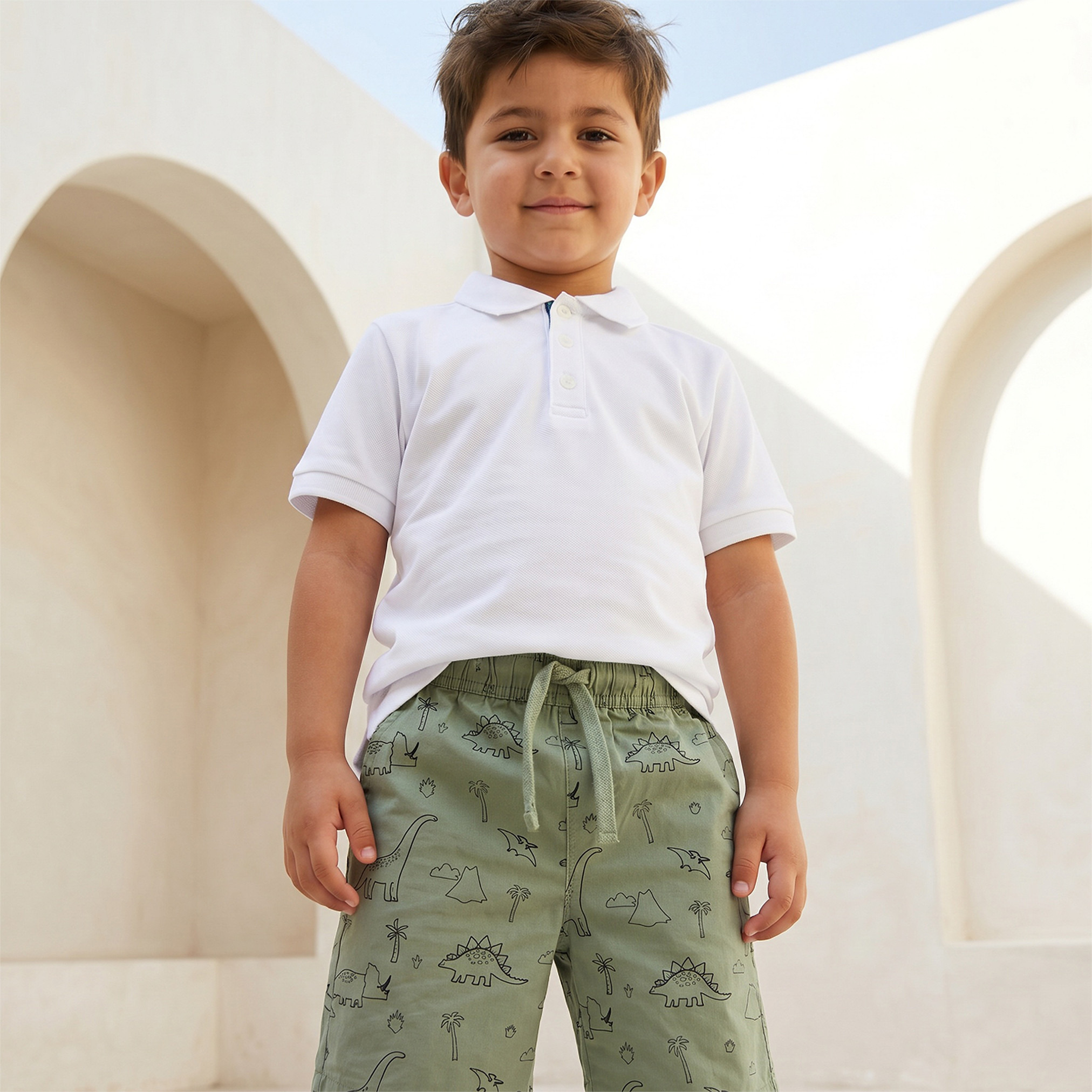 Pack of 2 Juniors Drawstring Waist Shorts with Pockets-boys-clothing-bottoms-shorts-image-6