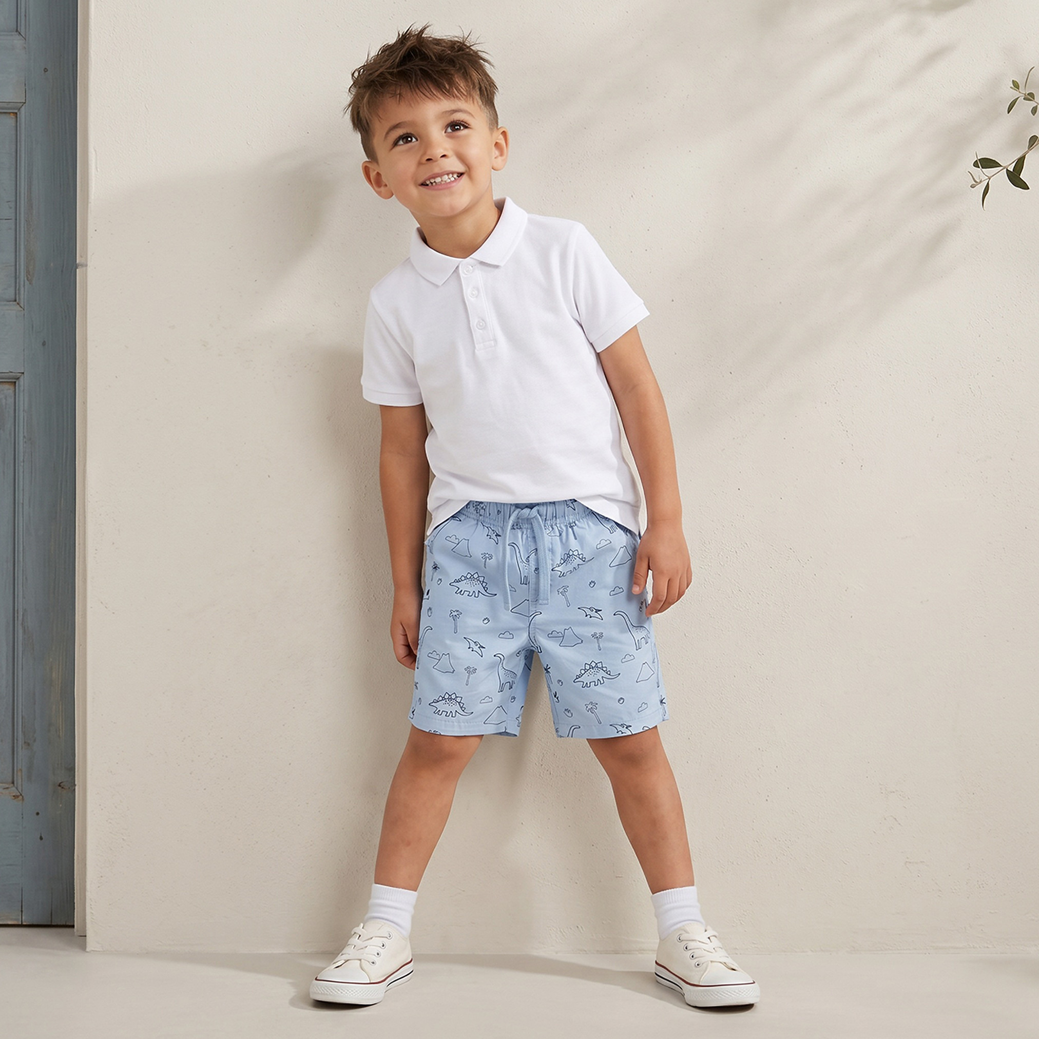 Pack of 2 Juniors Drawstring Waist Shorts with Pockets-boys-clothing-bottoms-shorts-image-5