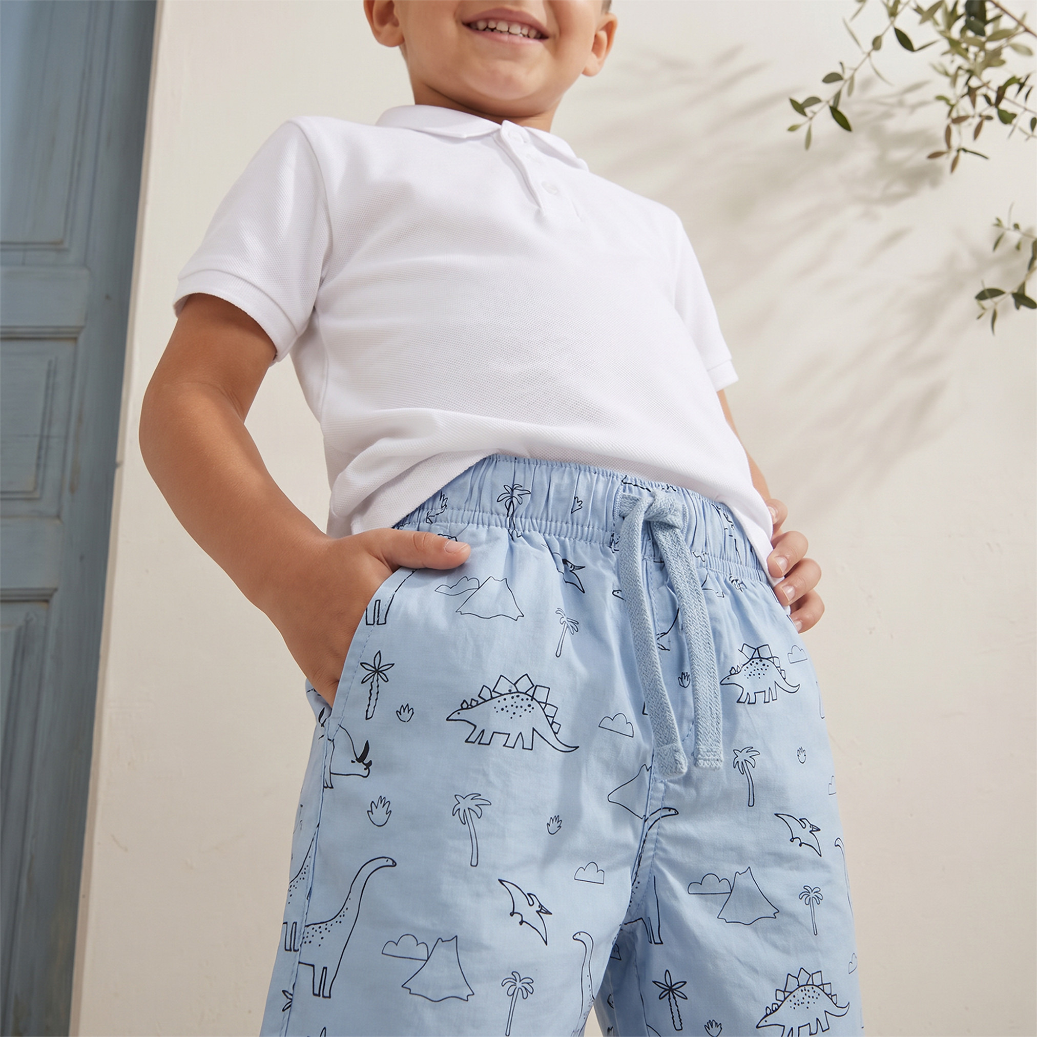 Pack of 2 Juniors Drawstring Waist Shorts with Pockets-boys-clothing-bottoms-shorts-image-6