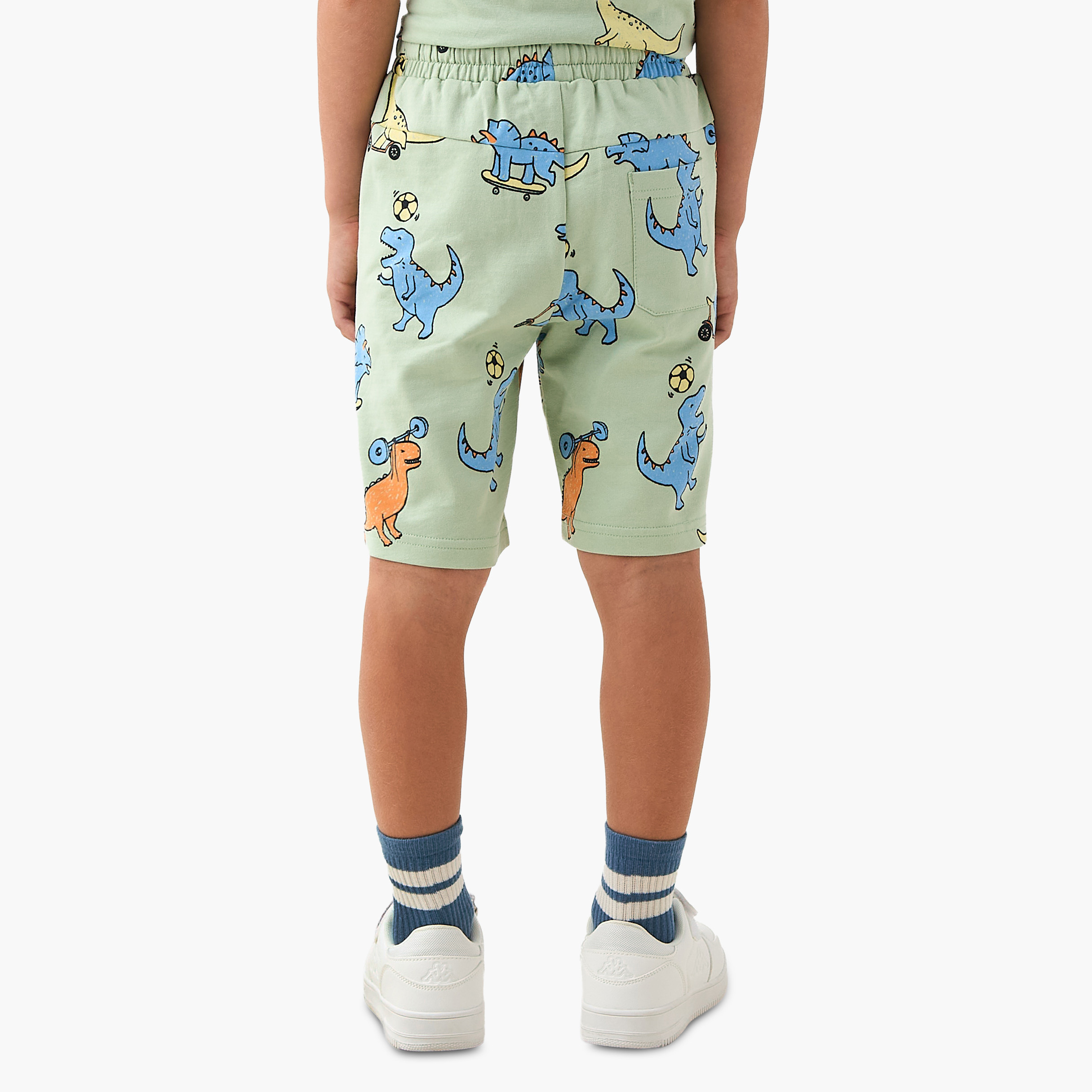 شورت بطول الركبة برباط خصر وجيوب من جونيورز-boys-clothing-bottoms-shorts-image-3