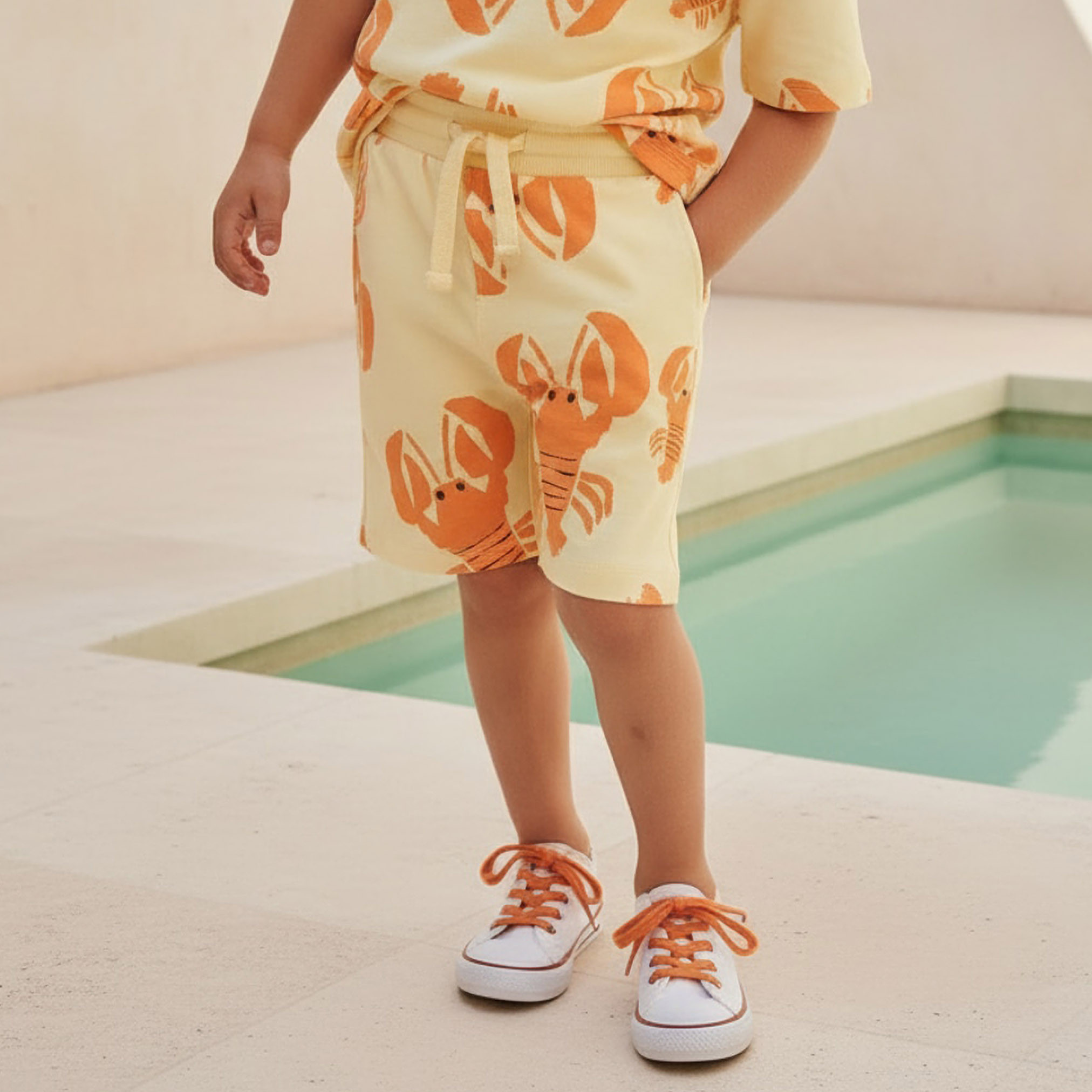 Juniors Knee-Length Elasticated Drawstring Waist Shorts with Pockets-boys-clothing-bottoms-shorts-image-1