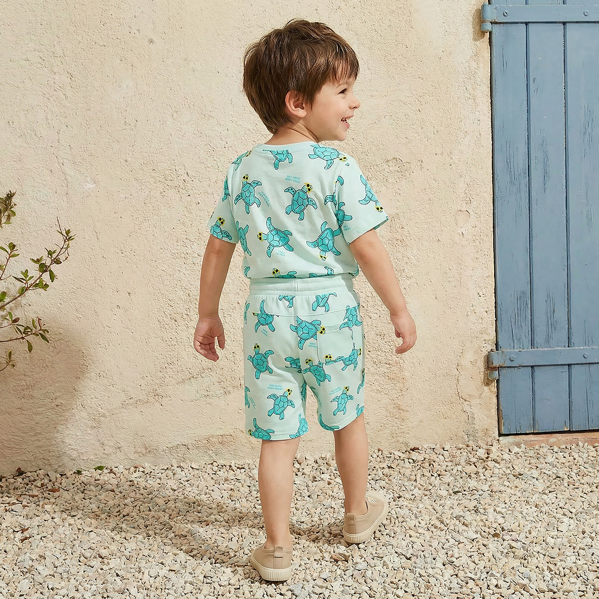 شورت طول الركبة برباط خصر مع جيوب من جونيورز-boys-clothing-bottoms-shorts-image-3