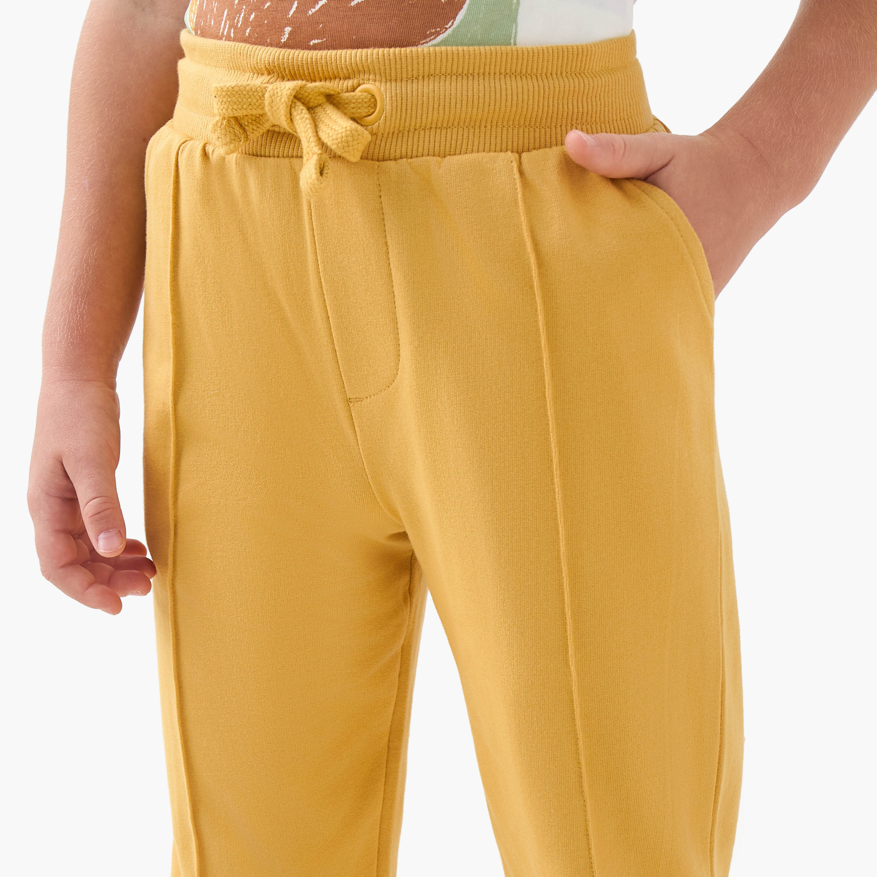 Juniors Boys Joggers with Pockets - Cotton - Drawstring Waist-boys-clothing-bottoms-joggersandtrackpants-image-4