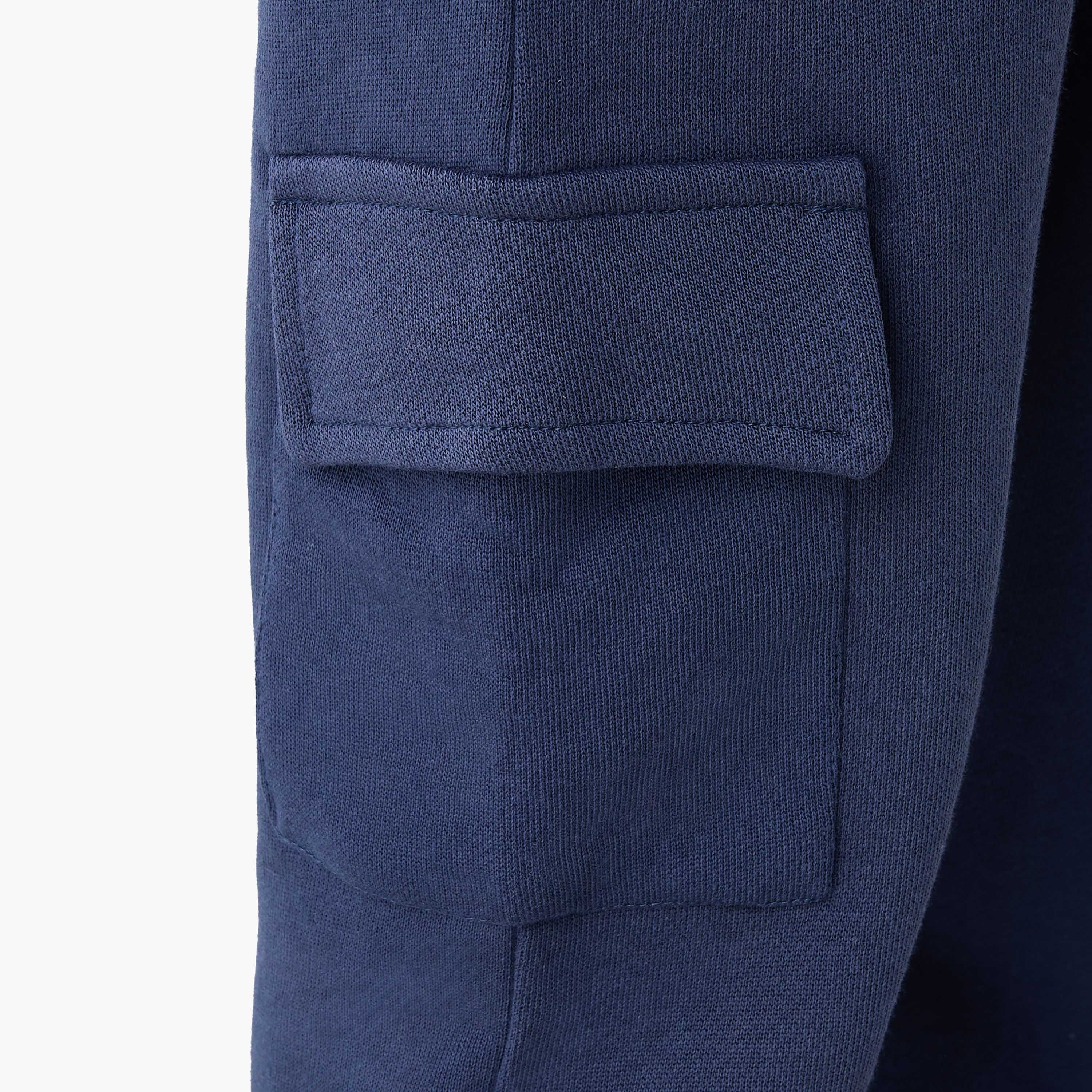 Juniors Elasticated Waist Joggers with Cargo Pockets-boys-clothing-bottoms-joggersandtrackpants-image-5