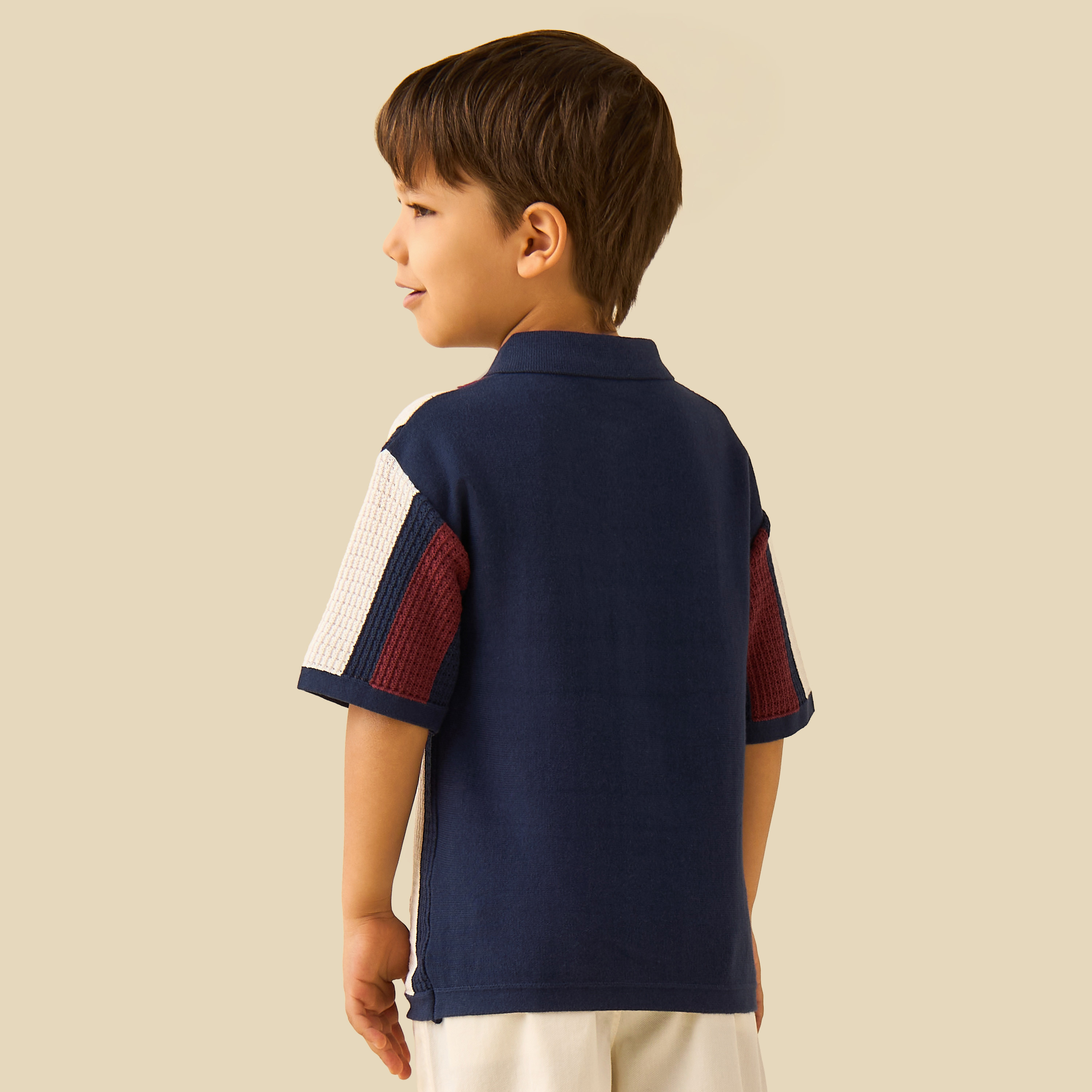 Juniors Striped Shirt with Short Sleeves-boys-clothing-shirts-image-3