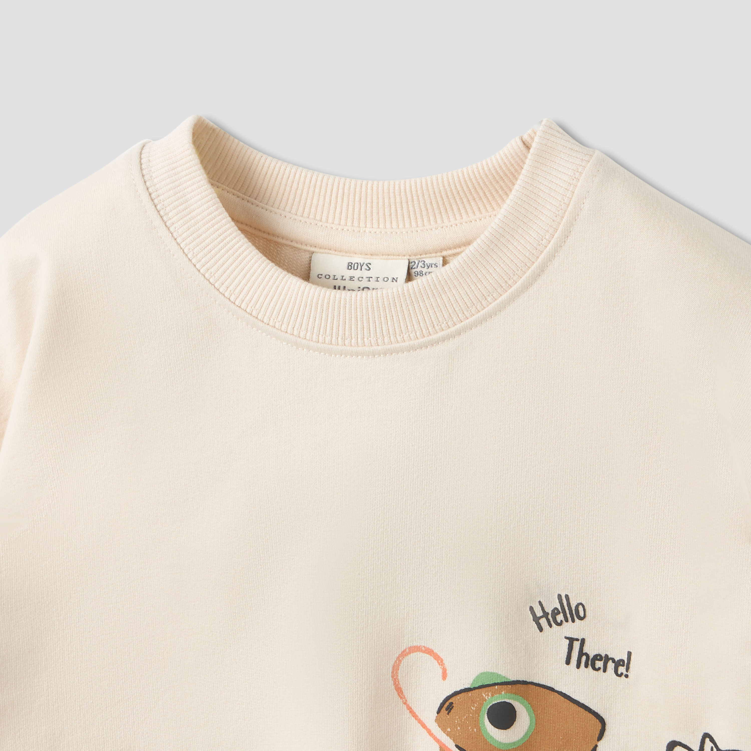 Juniors Chameleon Print Sweatshirt with Long Sleeves-boys-clothing-sweatshirts-image-3