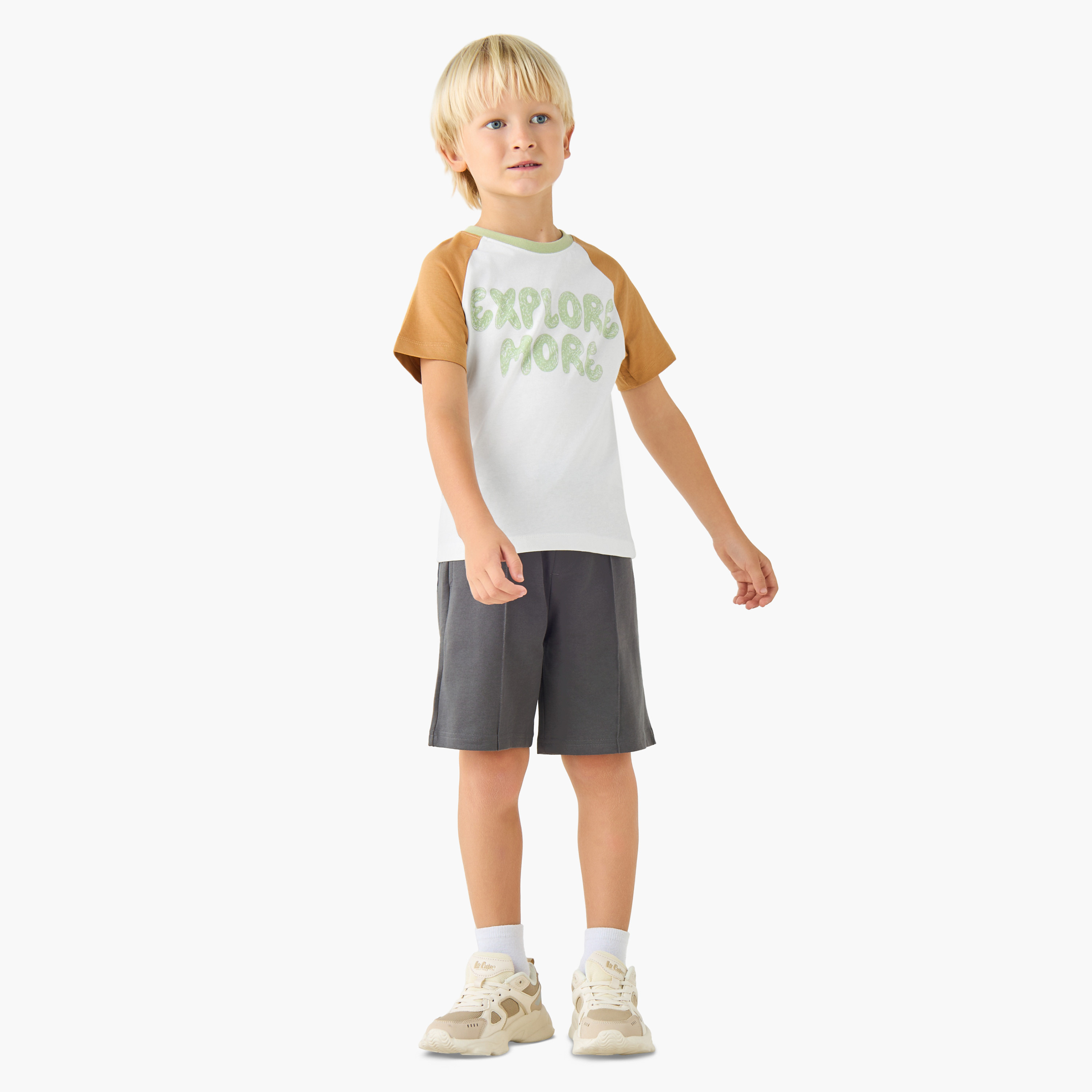 Juniors Crew Neck Short Sleeve T-shirt and Shorts Set with Drawstring Closure-baby-boys-clothing-setsandcoords-image-9
