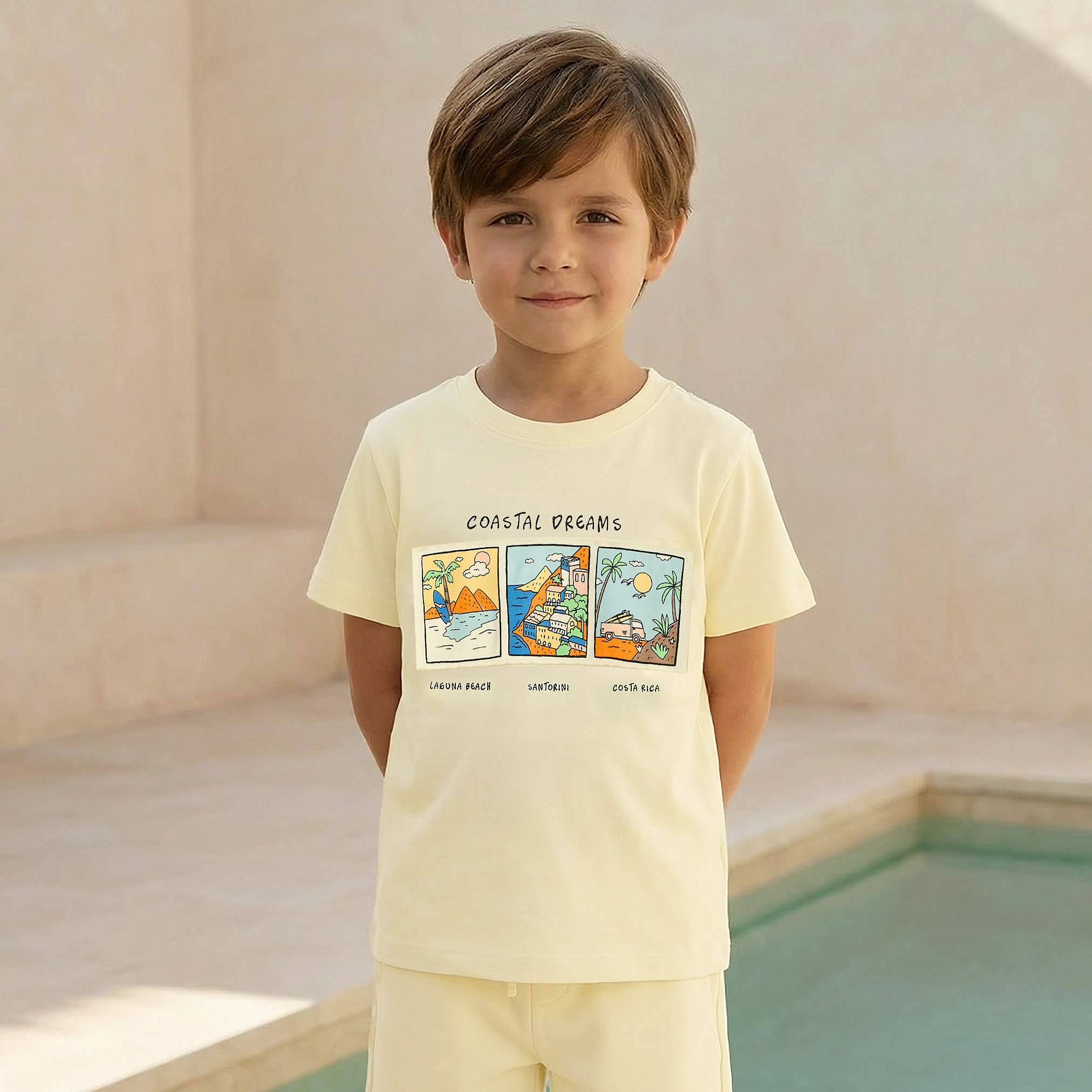 طقم من 3 - طقم تيشيرت بياقة ضيقة وأكمام قصيرة وطبعات متنوعة من جونيورز-boys-clothing-setsandcoords-image-4