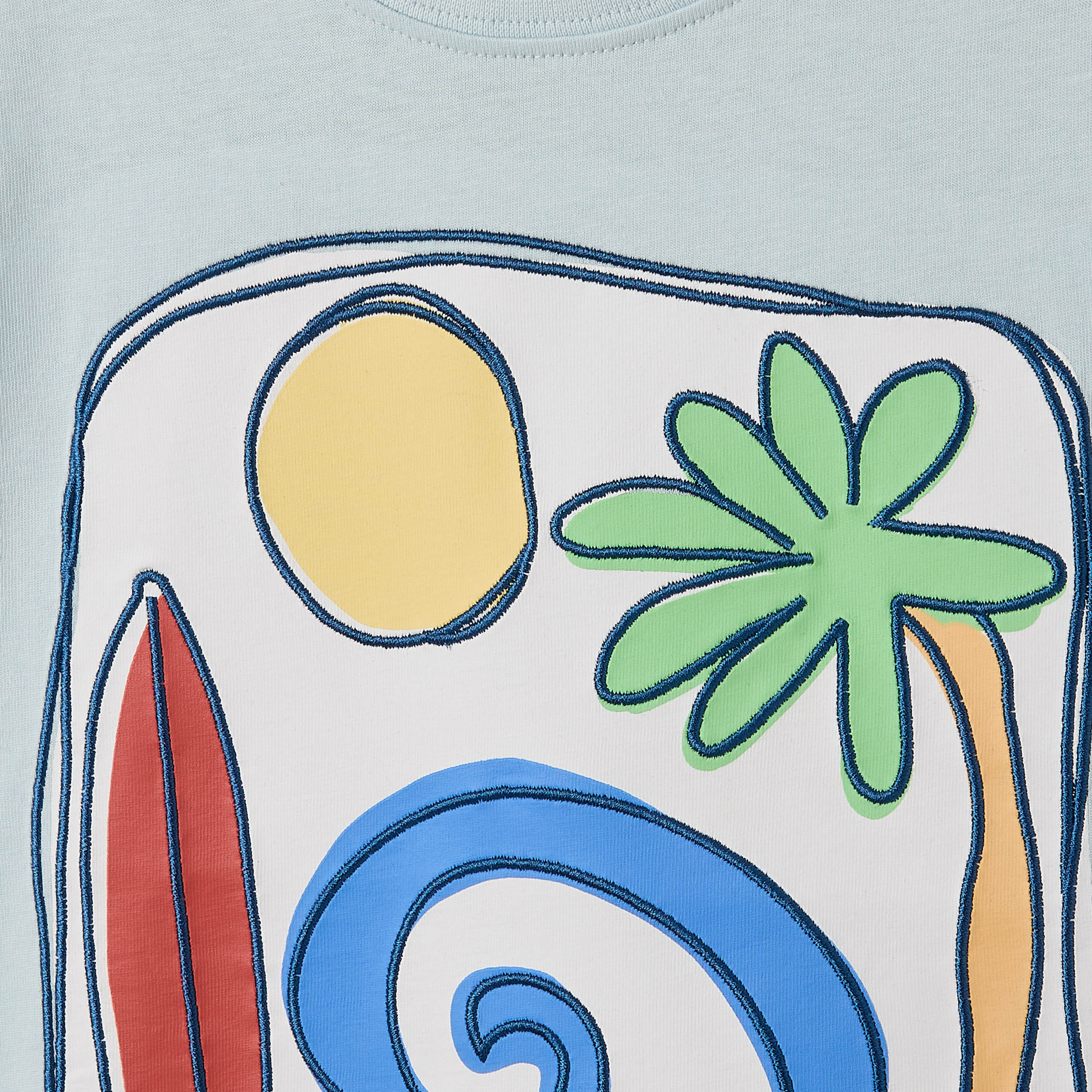 Juniors Crew Neck Short Sleeves T-shirt and Shorts Set with Graphic Print-boys-clothing-setsandcoords-image-6