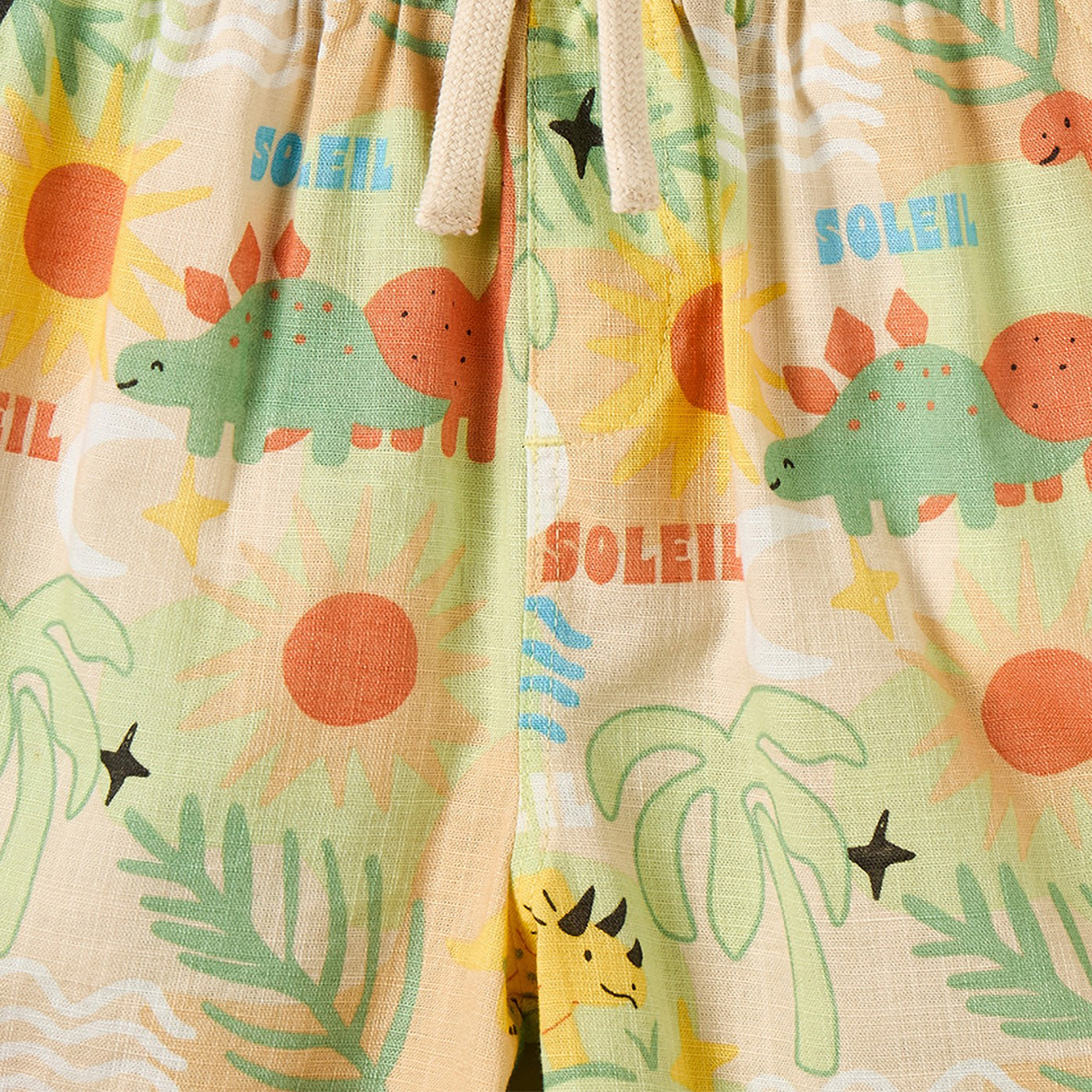 Juniors Collared Short Sleeves Shirt and Shorts Set with Tropical Print-baby-boys-clothing-setsandcoords-image-6
