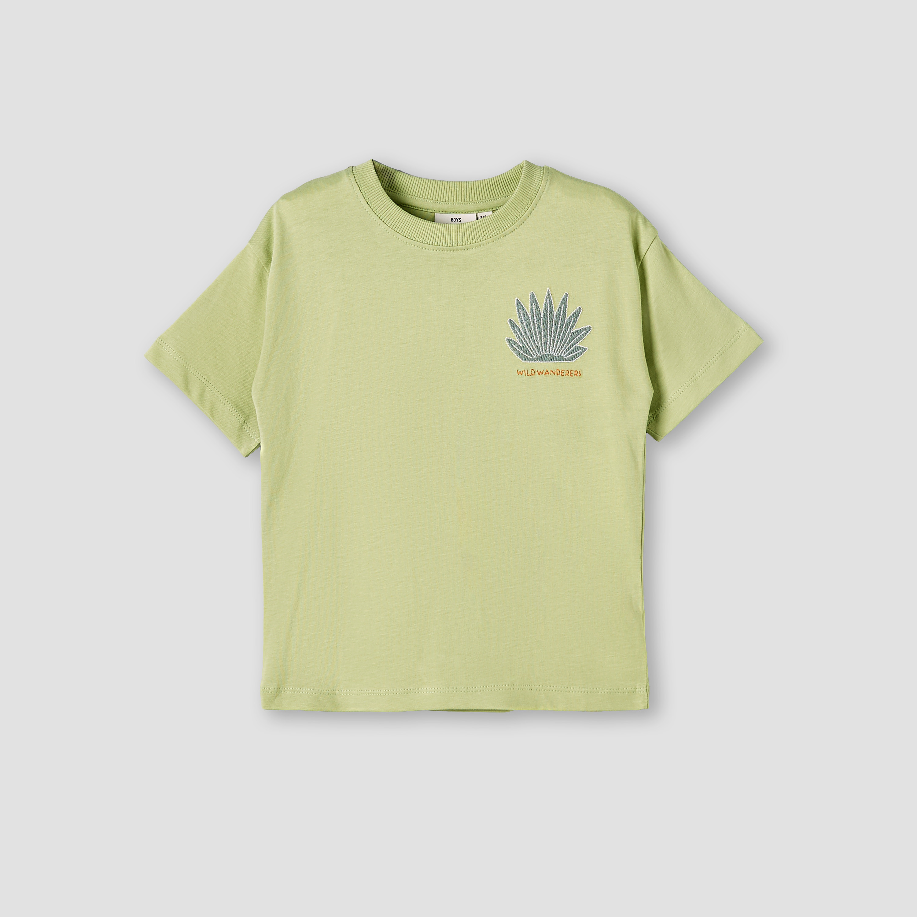Juniors Crew Neck Short Sleeves T-shirt and Shorts Set with Embroidery-boys-clothing-setsandcoords-image-3