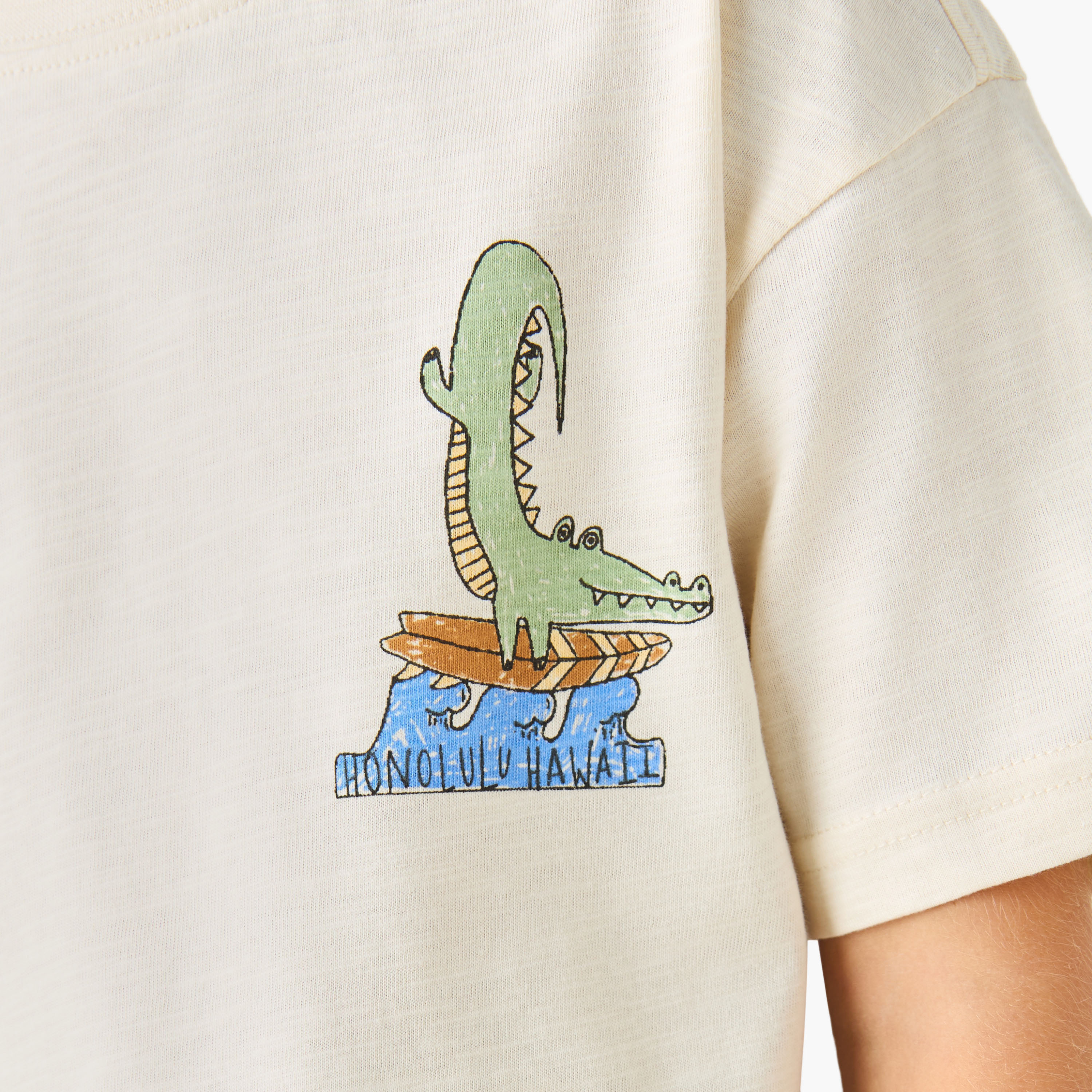 Juniors Crew Neck Short Sleeves T-shirt and Shorts Set with Drawstring Closure-baby-boys-clothing-setsandcoords-image-7