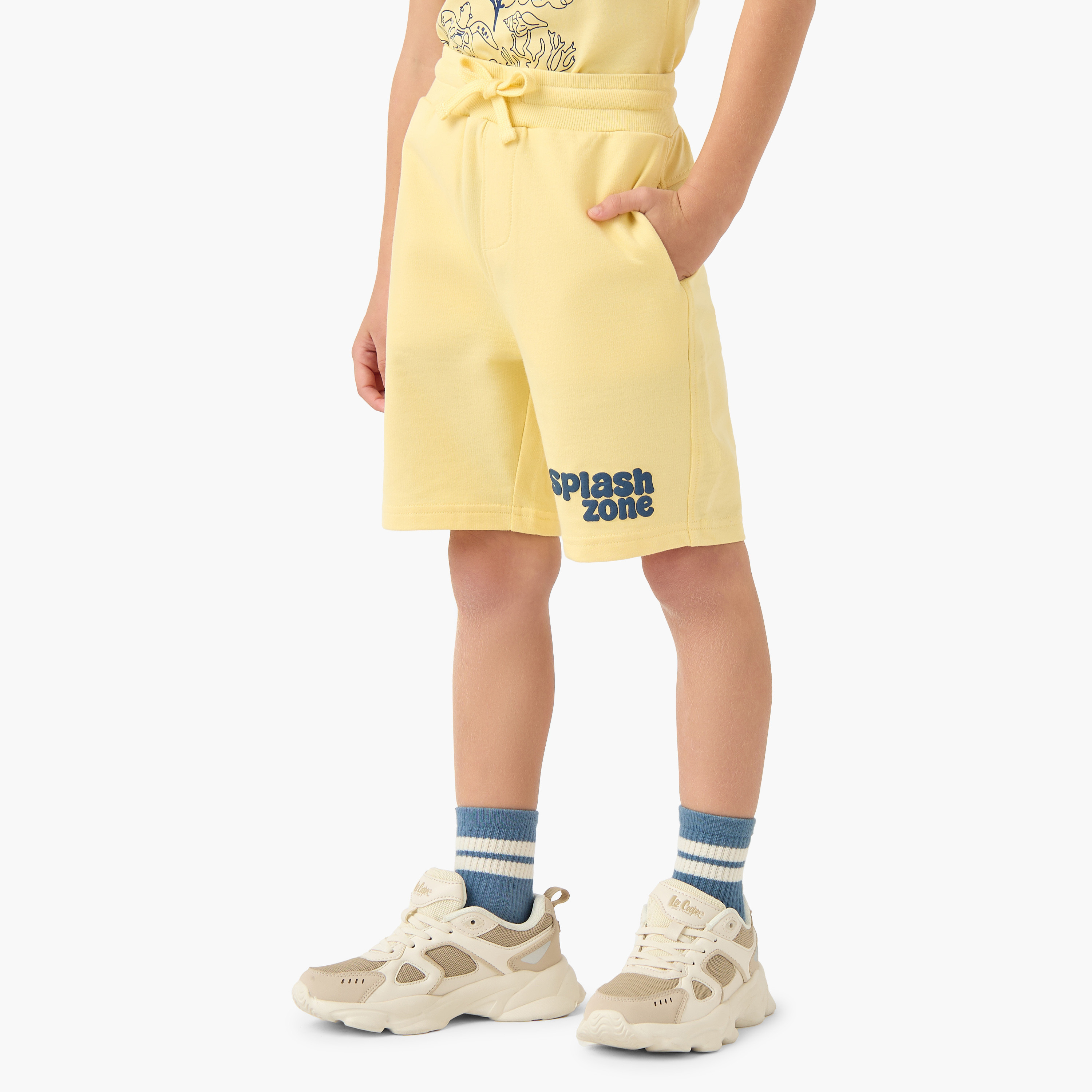 Set of 3 Juniors Crew Neck Short Sleeve T-shirt and Shorts Set with Drawstring Closure-baby-boys-clothing-setsandcoords-image-6