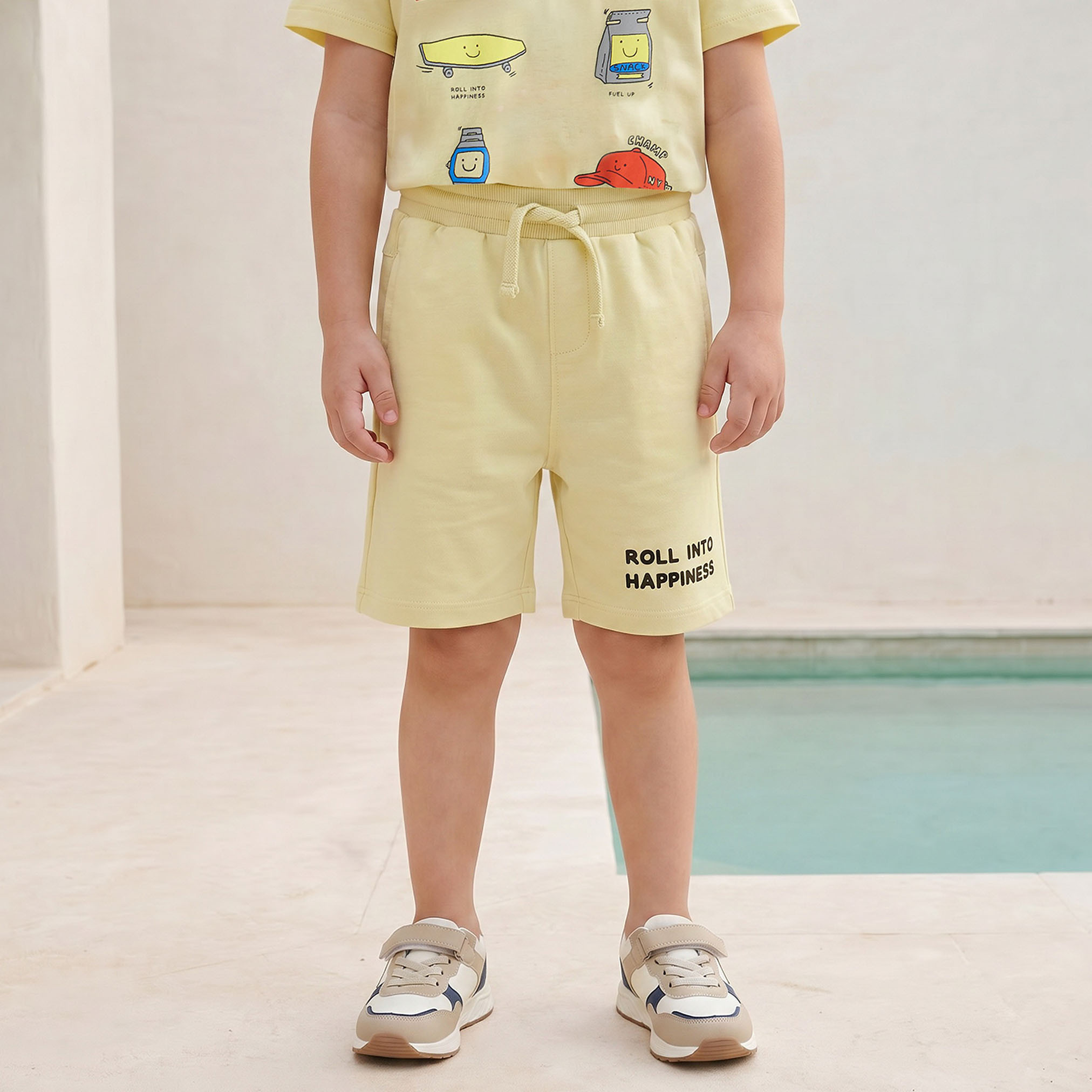 Set of 3 Juniors Crew Neck Short Sleeve T-shirt and Shorts Set with Assorted Print-boys-clothing-setsandcoords-image-6