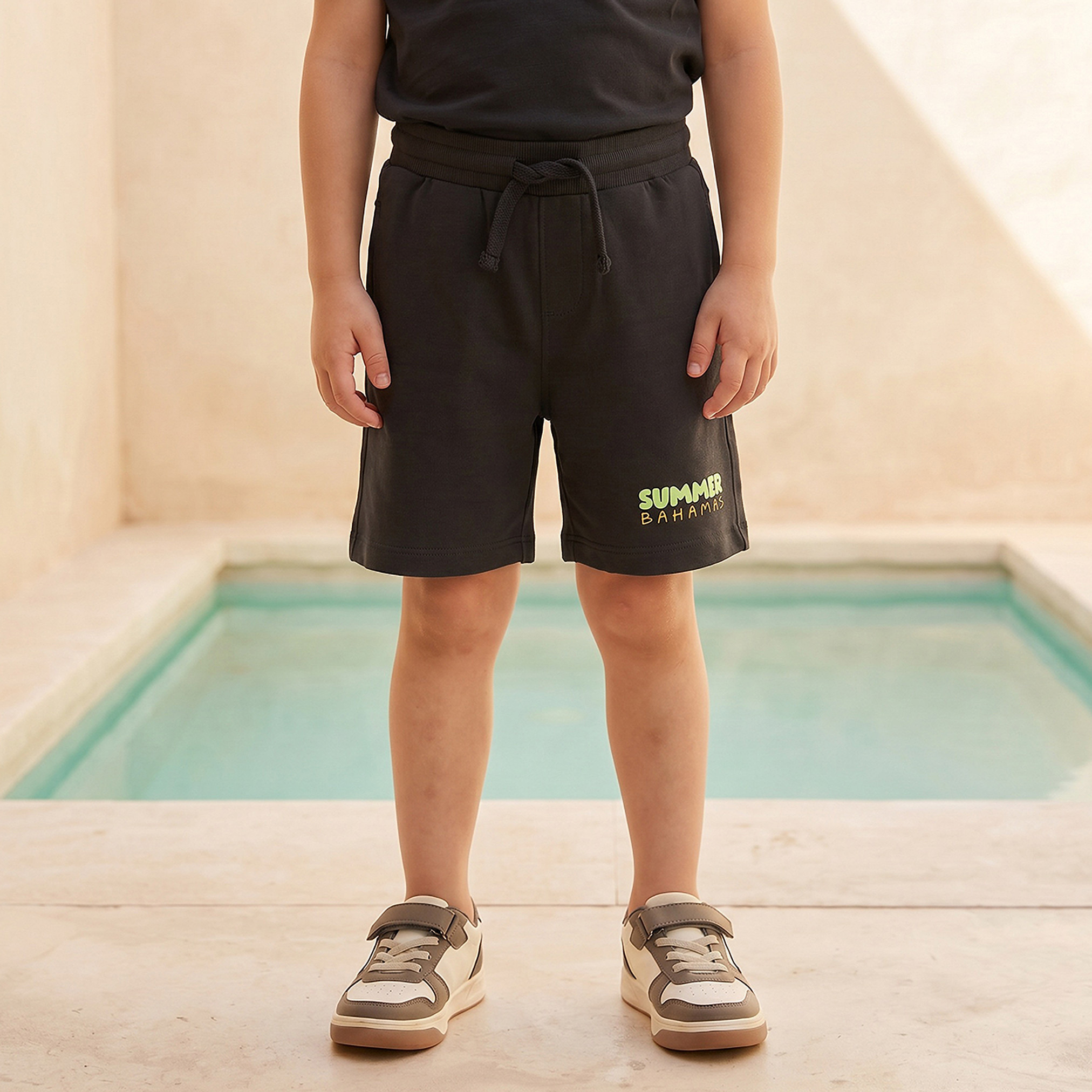 طقم شورت وتيشيرت برقبة ضيقة وأكمام قصيرة وطبعات 3 قطع من جونيورز-boys-clothing-setsandcoords-image-5