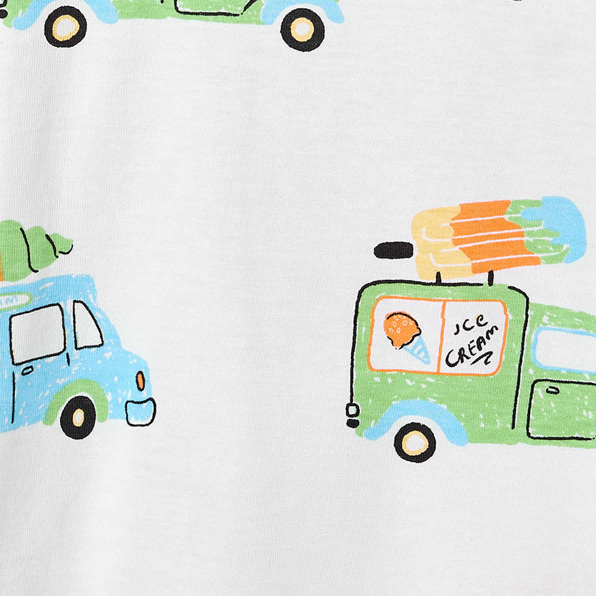 Set of 3 Juniors Crew Neck Short Sleeves T-shirt and Shorts Set with Travel Print-boys-clothing-setsandcoords-image-7