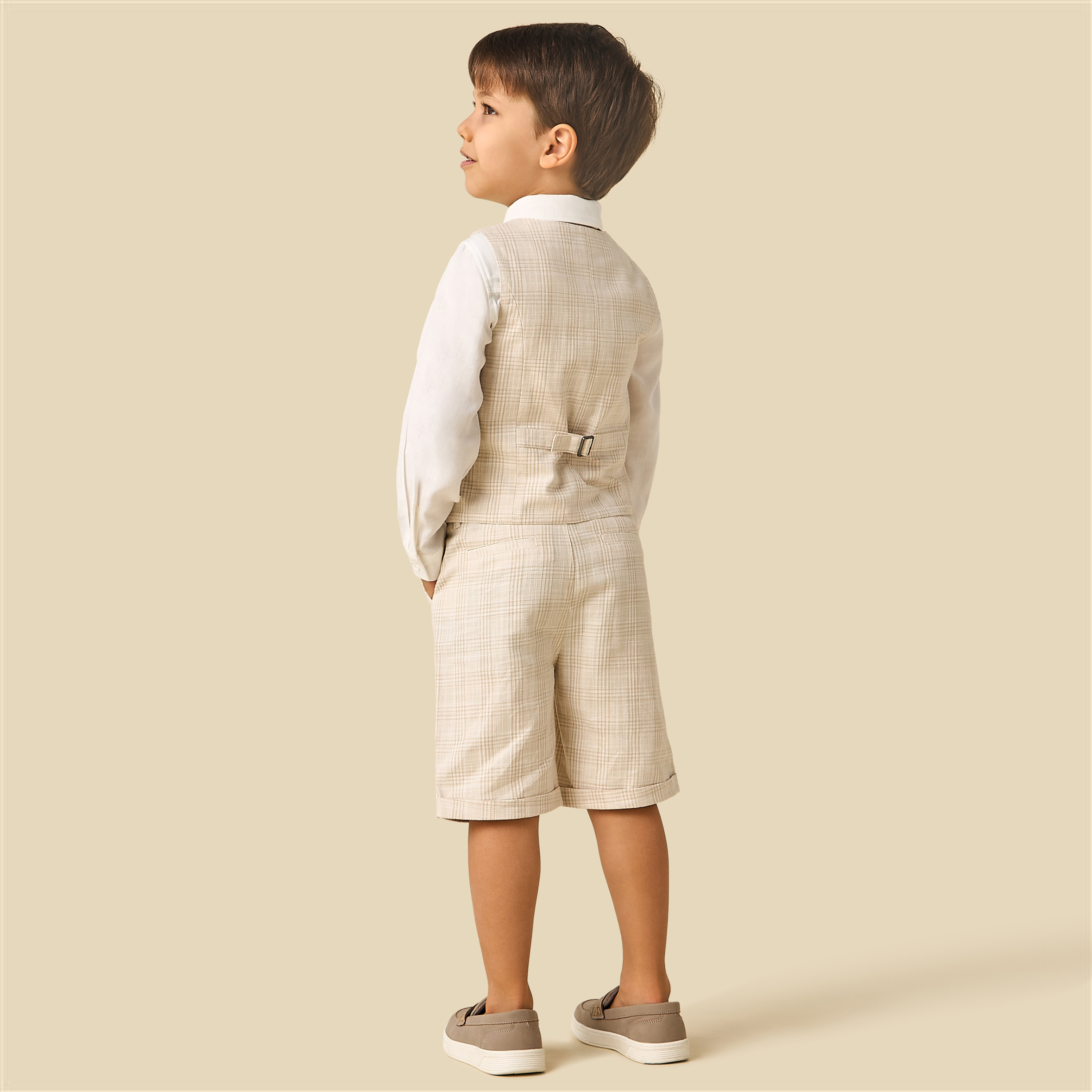 Set of 4 Juniors Clothing Gift Set with Checked Design-baby-boys-clothing-setsandcoords-image-5