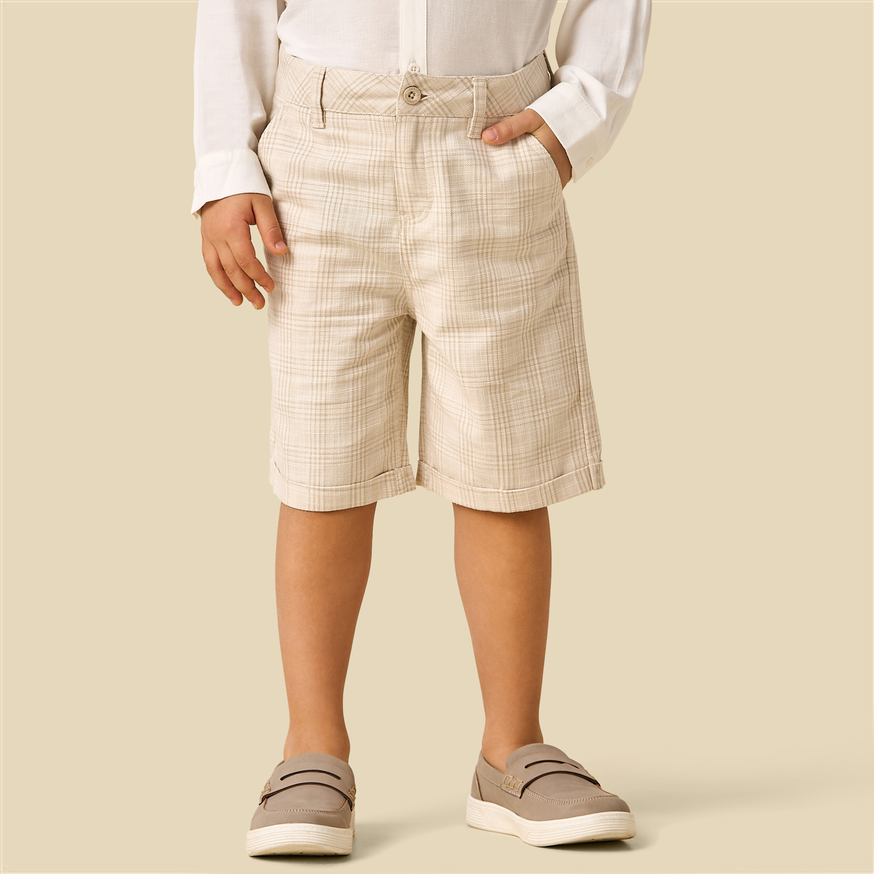 Set of 4 Juniors Clothing Gift Set with Checked Design-baby-boys-clothing-setsandcoords-image-6