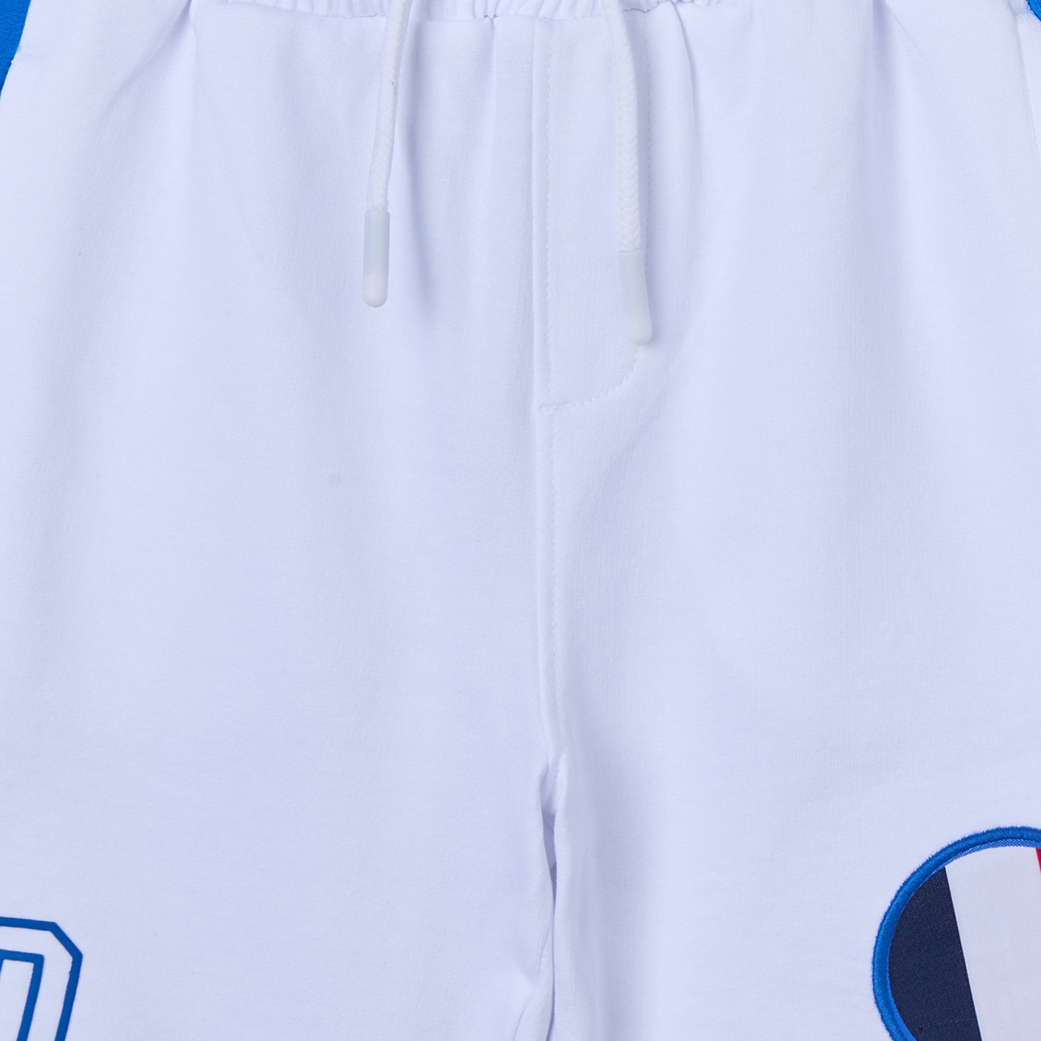 Juniors Collared Short Sleeves T-shirt and Shorts Set with France Print-boys-clothing-sportswear-sets-image-6
