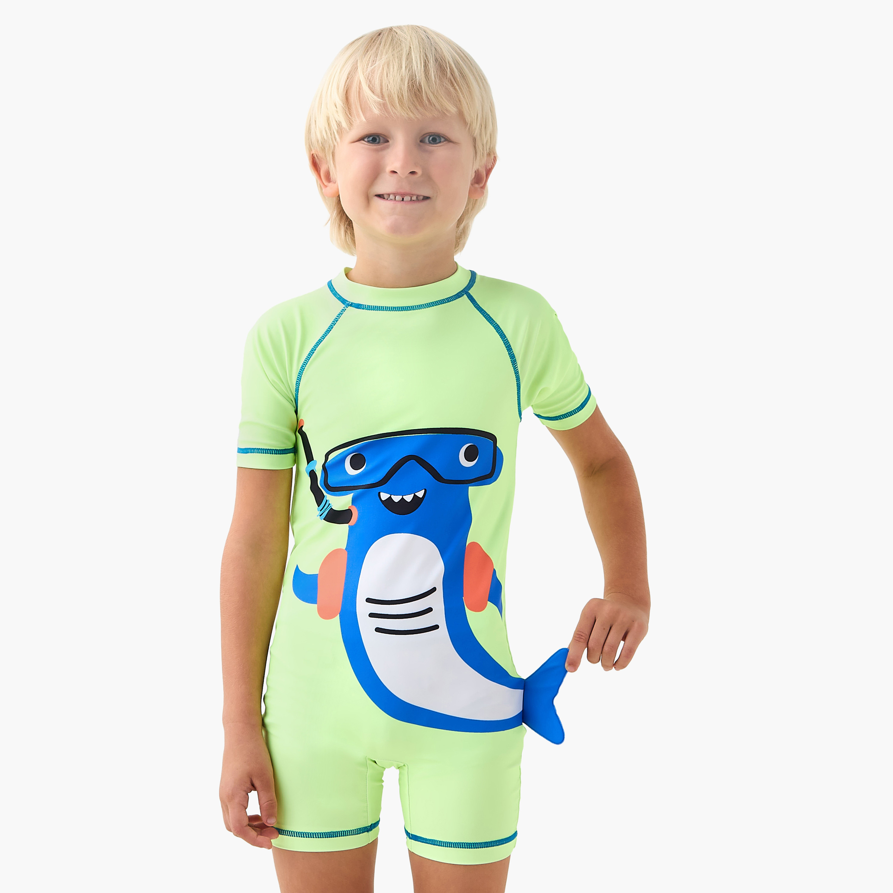 Juniors Boys Shark Print Swimsuit-boys-clothing-swimwear-image-2