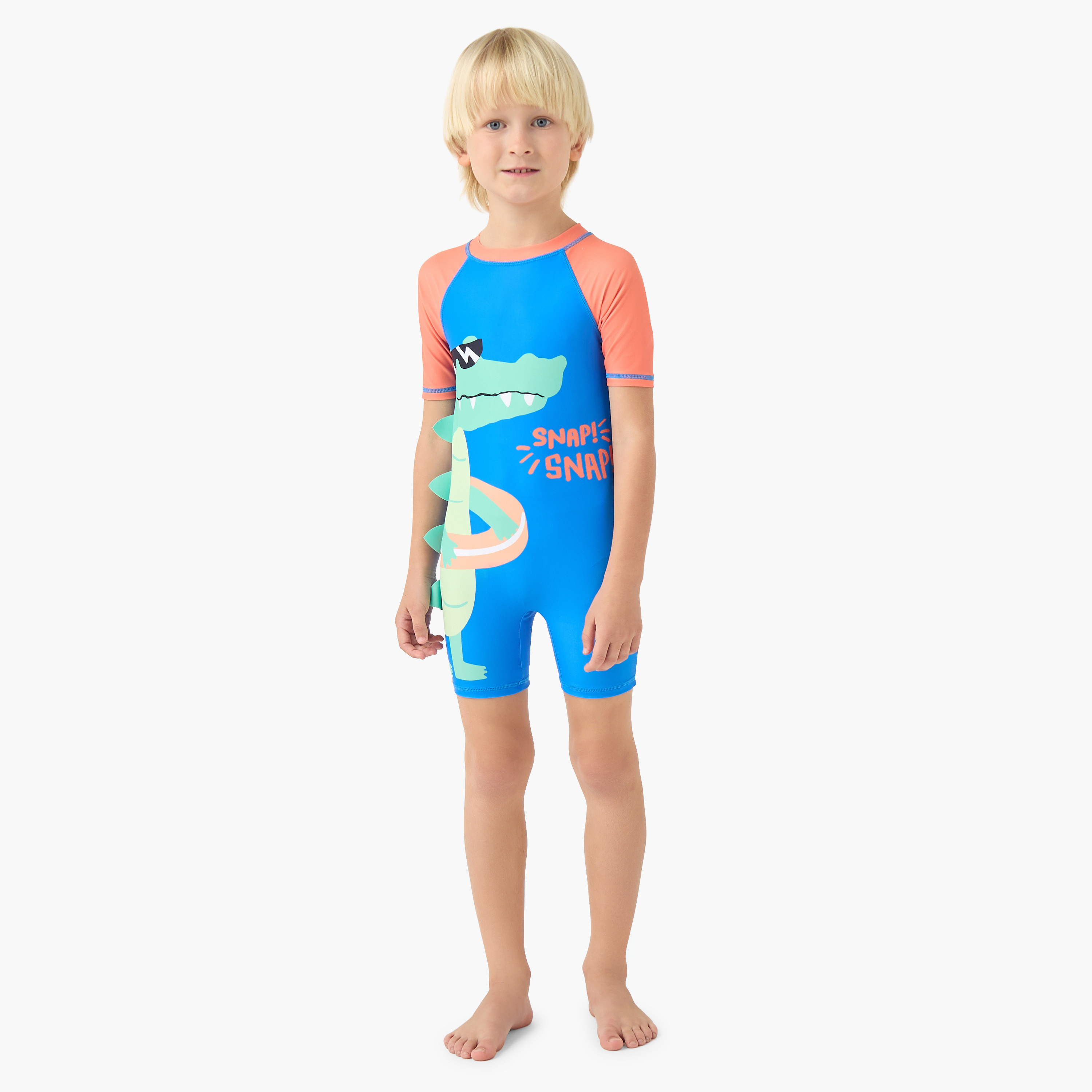 Juniors Boys Crocodile Print Swimsuit-boys-clothing-swimwear-image-2